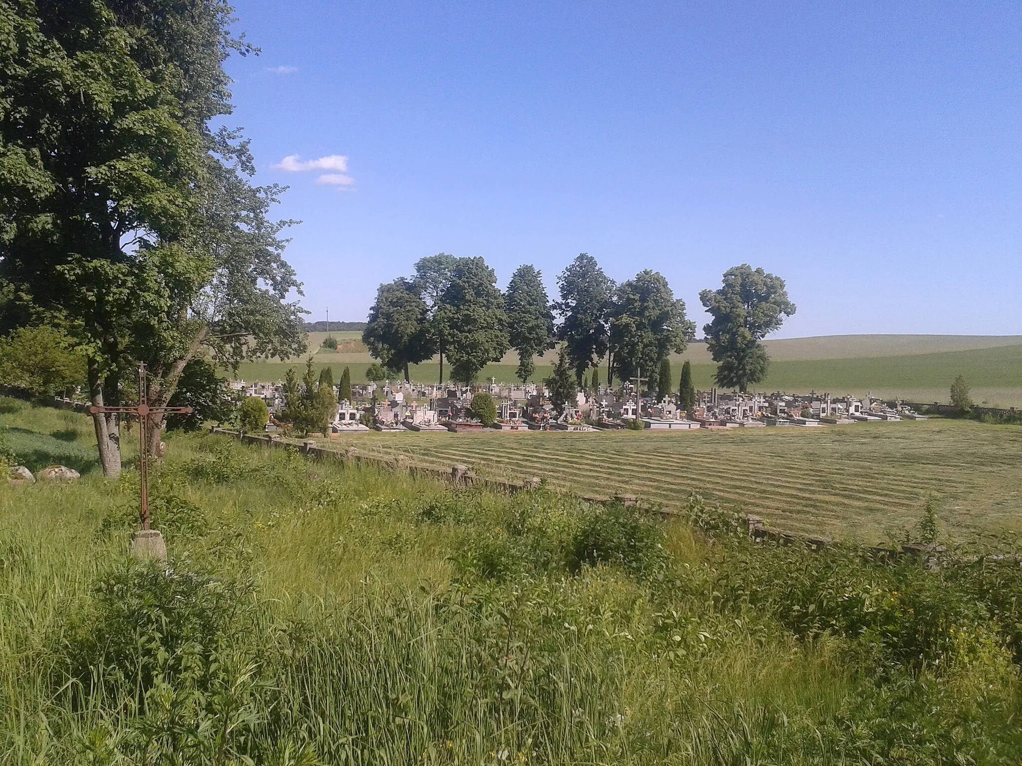 Photo showing: Widok na cmentarz rzymskokatolicki w Gnojnie