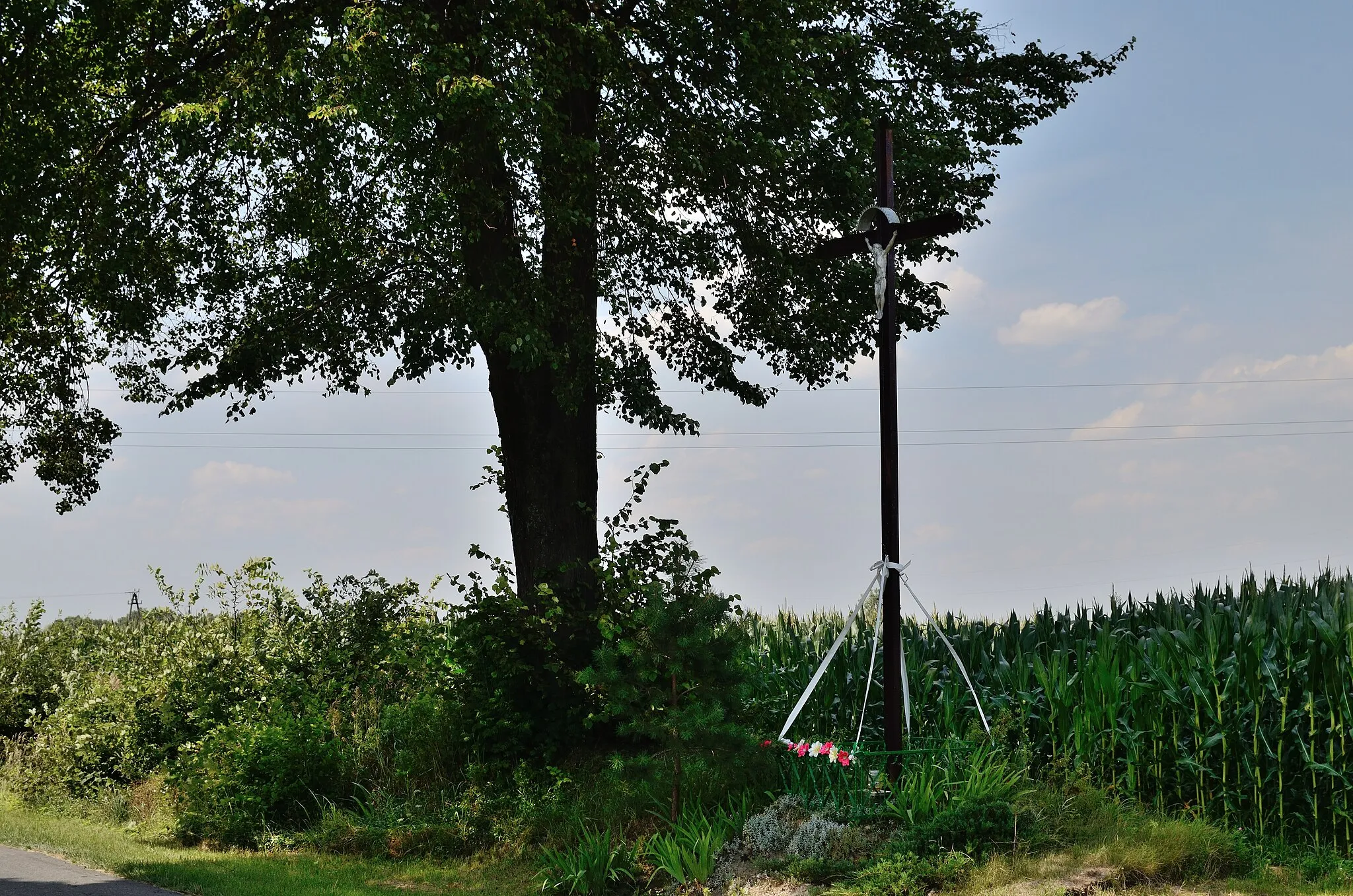 Photo showing: Kříž v obci Nielisz, Polsko