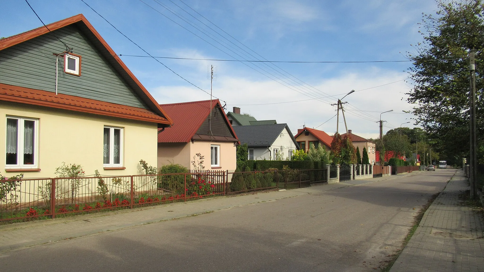 Photo showing: Wojcieszków (woj. lubelskie, Polska). Ulica Kościelna.