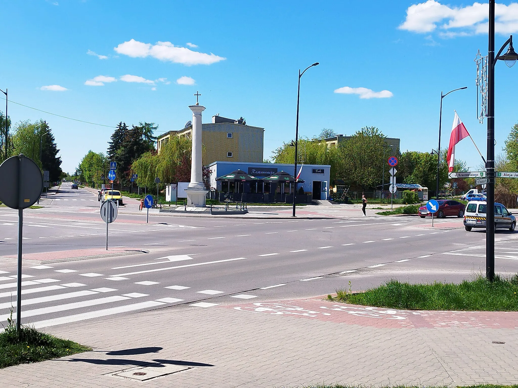 Photo showing: Włodawa skrzyżowanie ulic 1000 Lecia PP, Korolowskiej, Jana Pawła II oraz Kraszewskiego