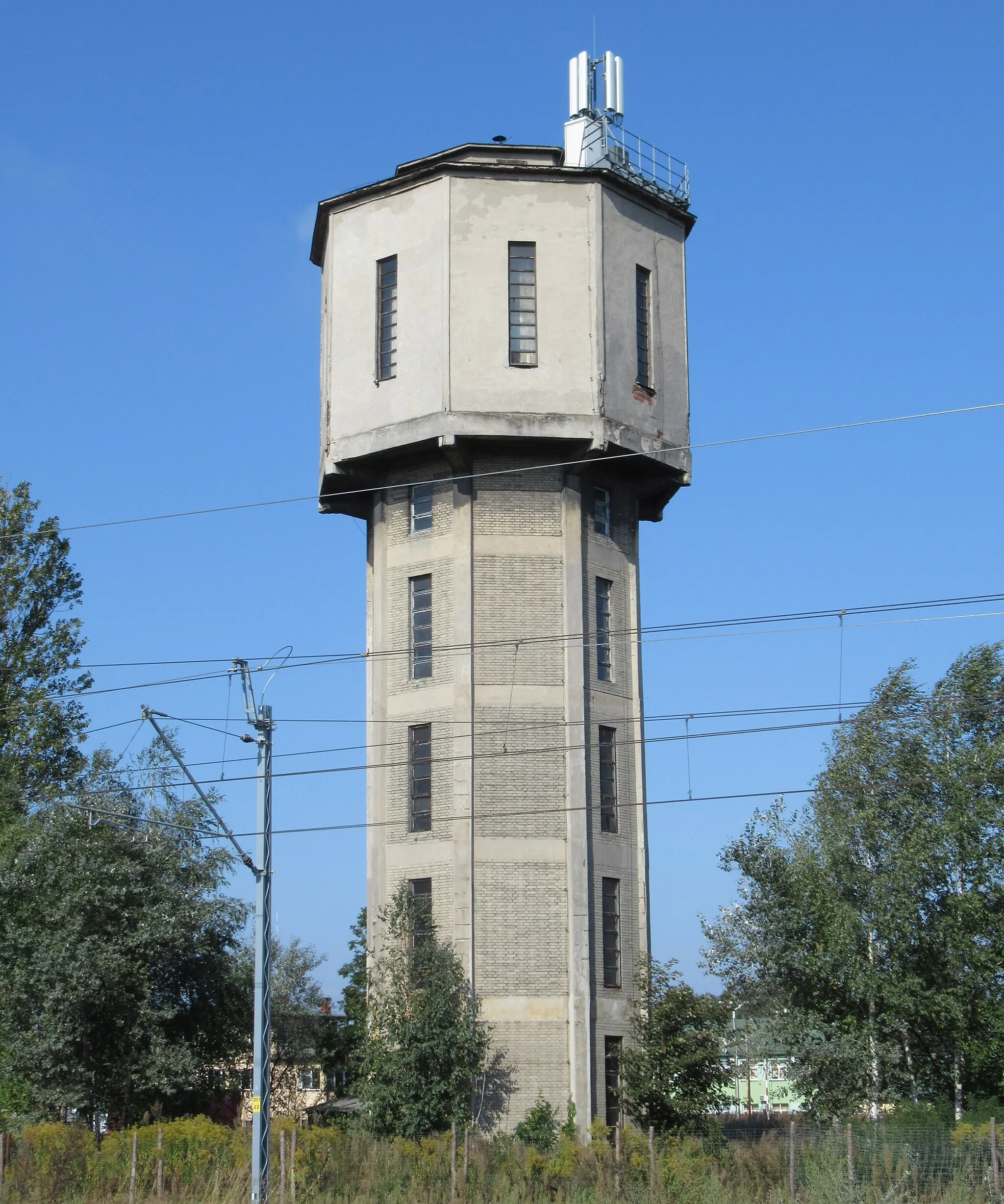 Photo showing: Małaszewicze (gm. Terespol, pow. bialski, woj. lubelskie, Polska). Wieża wodna.