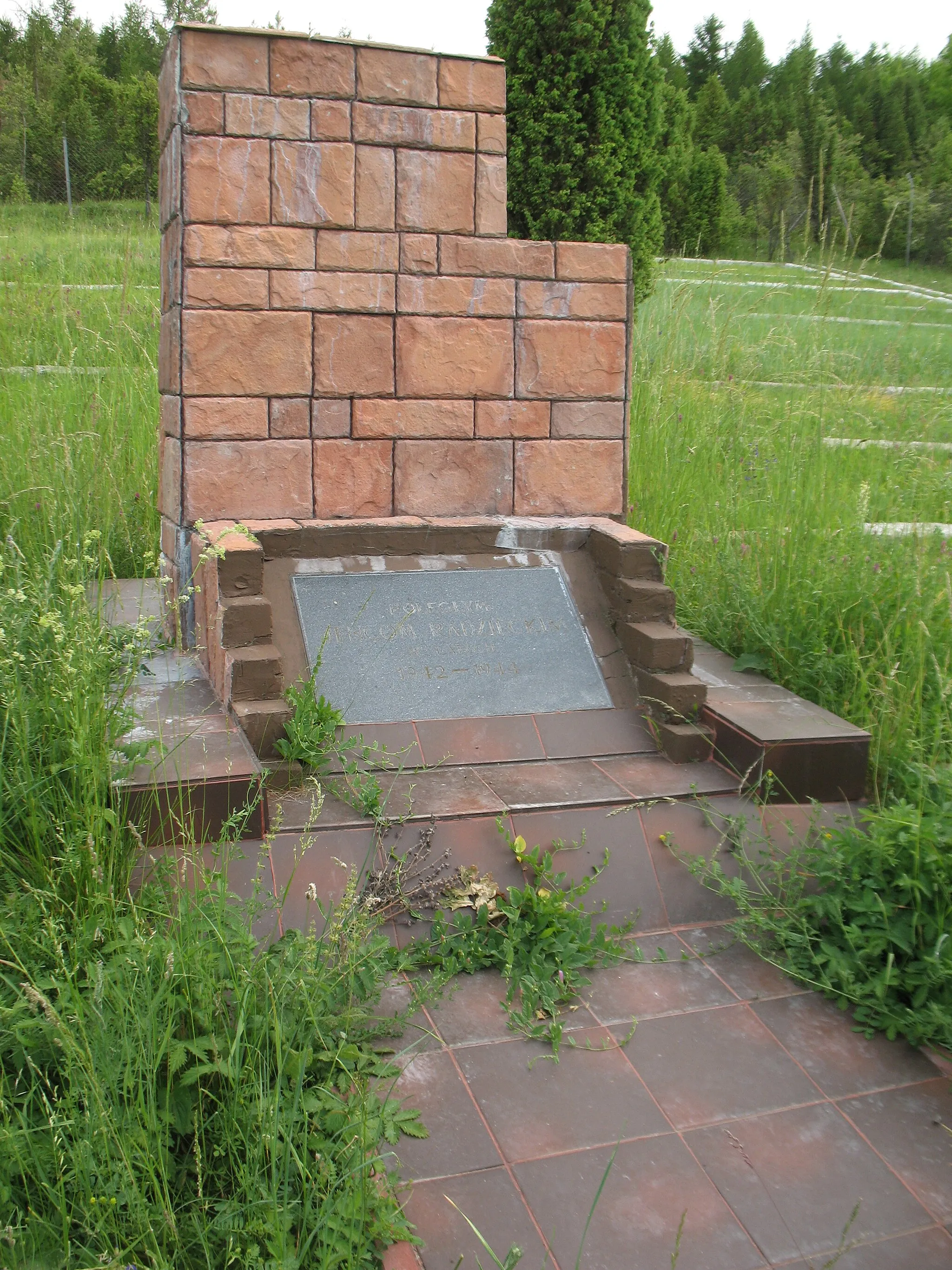 Photo showing: Пам'ятник на місці цвинтаря Сталагу 319D у с. Жмудзь. Фото І. Парнікози, 2011 р.