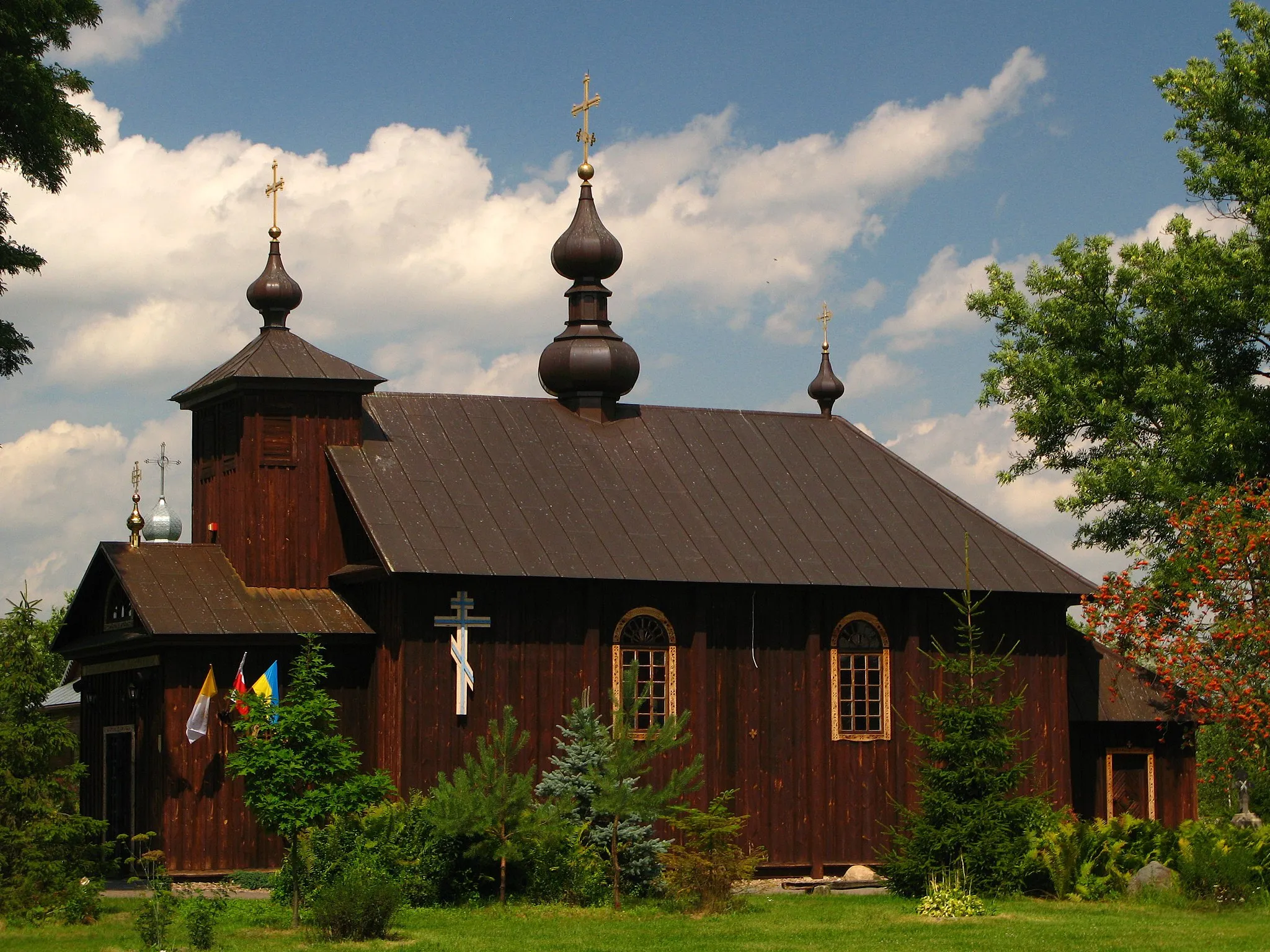 Photo showing: Cerkiew unicka, ob. kościół rzym.-kat. par. p.w. św. Nicefora (drewn., XVIIXVIII, 1852)
Kostomłoty