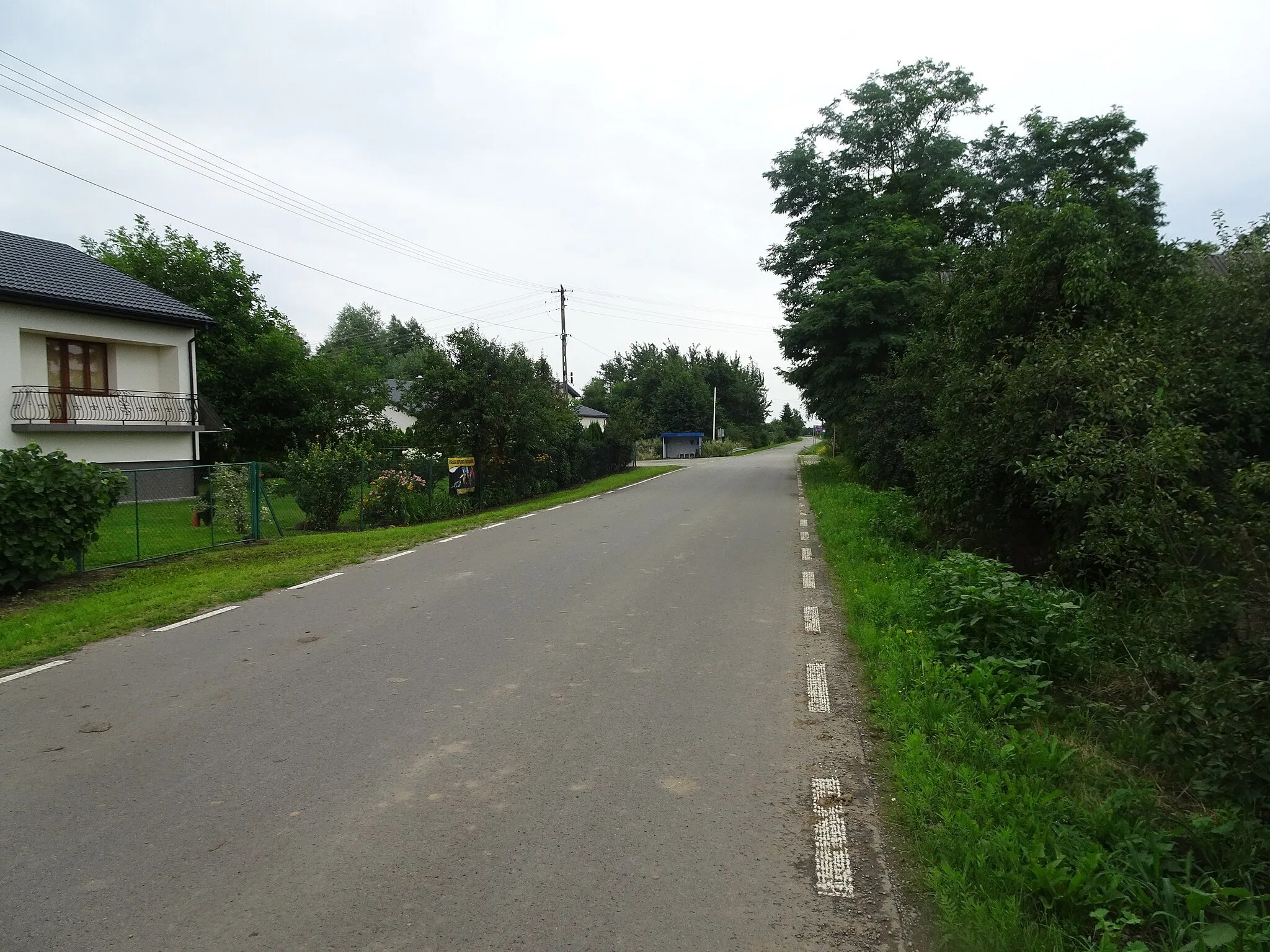 Photo showing: Główna ulica we wsi Kłodnica (gmina Wilków, powiat opolski, woj. lubelskie)