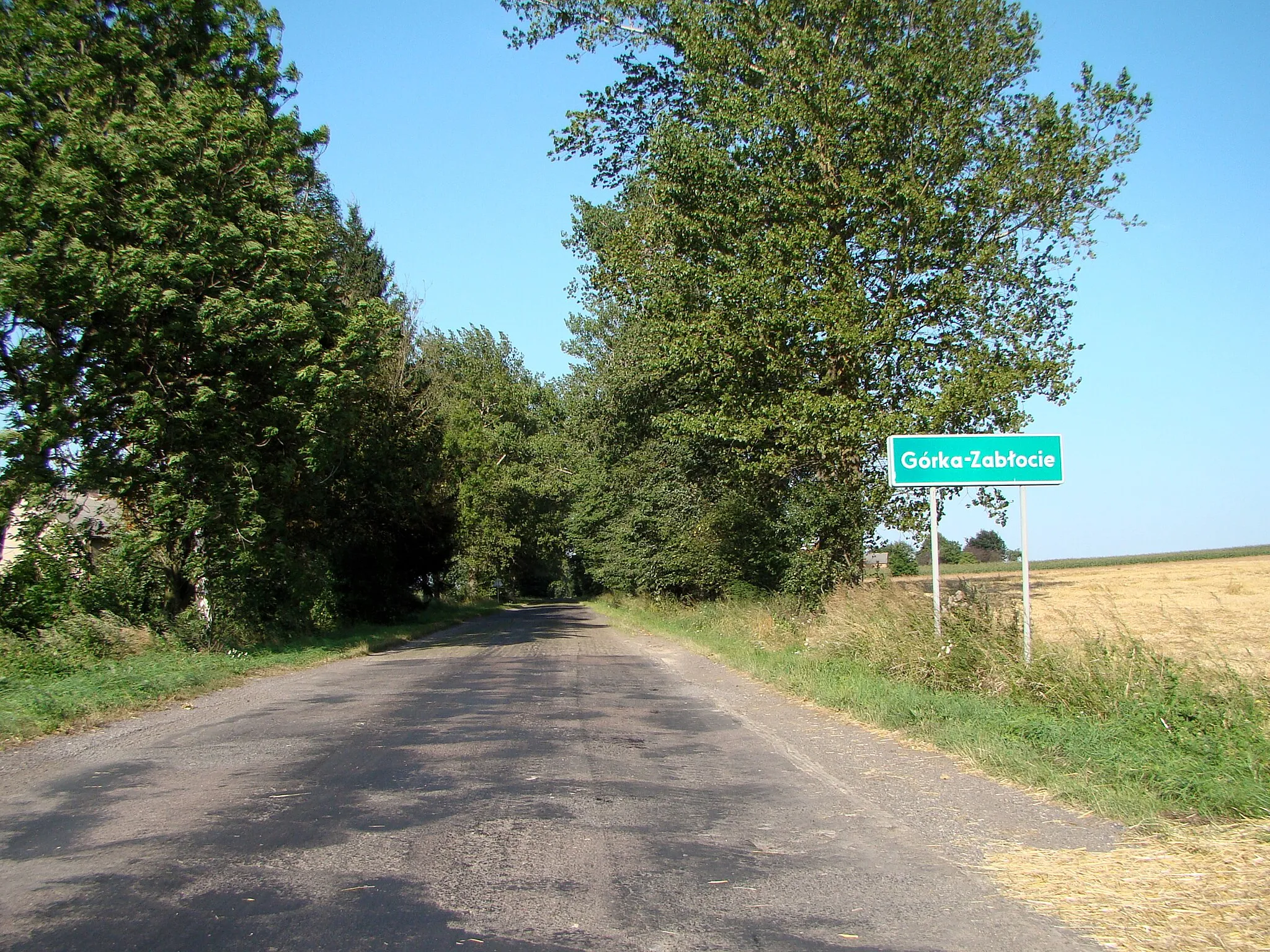 Photo showing: wjazd do Górki-Zabłocia od strony Mircza