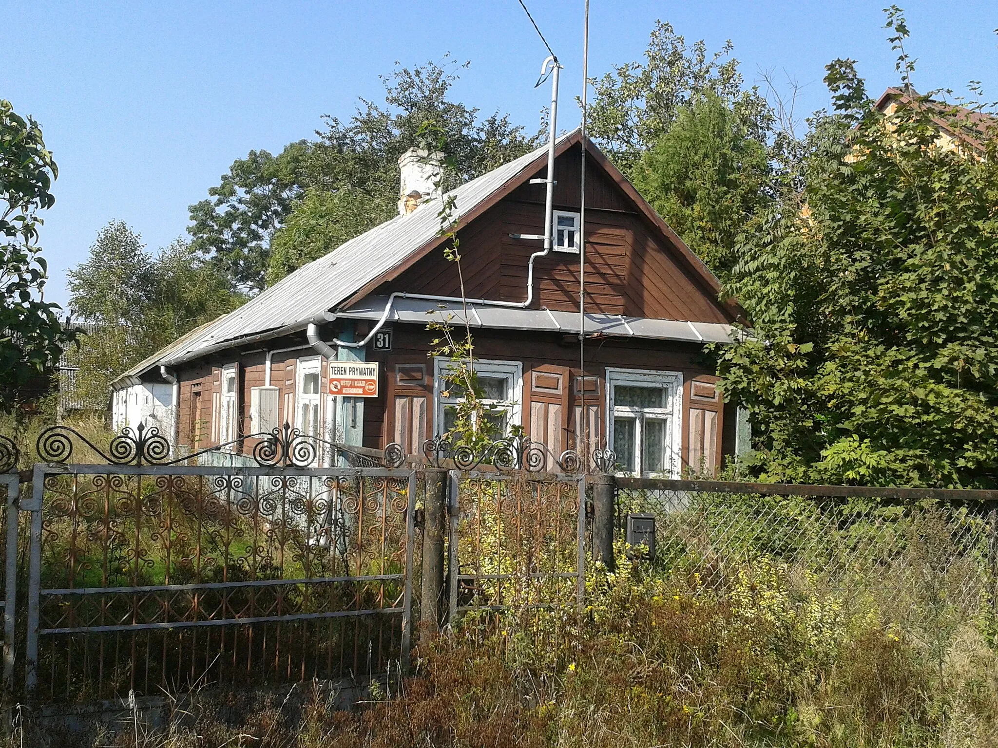 Photo showing: Drewniany dom w Kożanówce