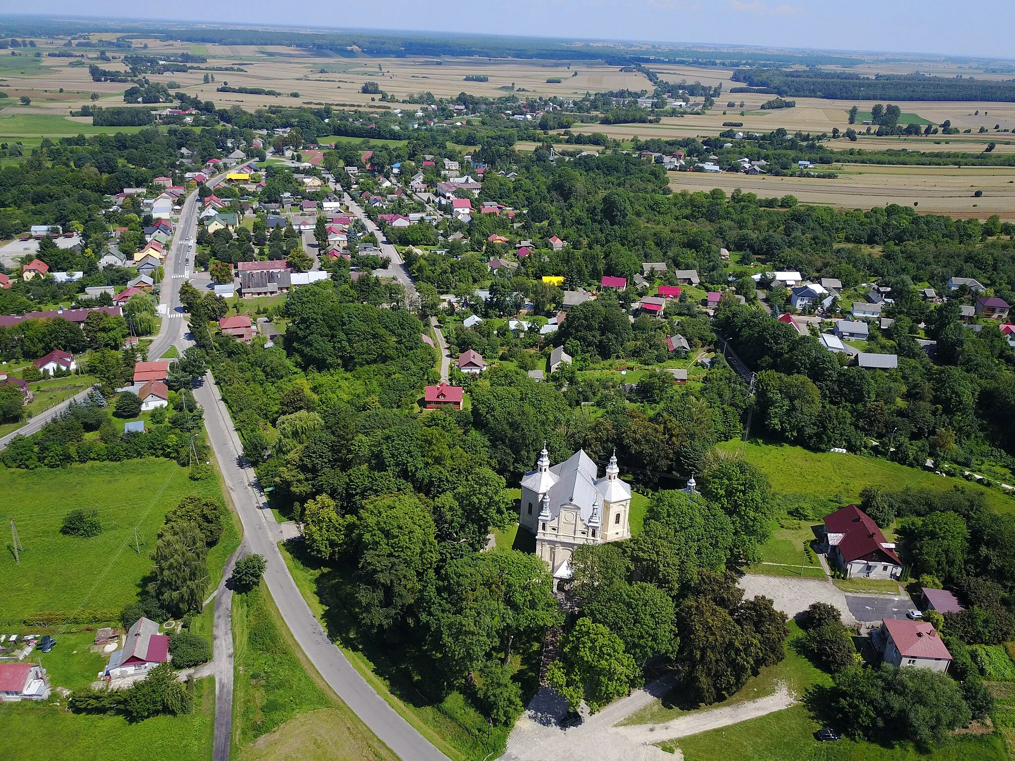 Photo showing: Aerial photo of Uchanie