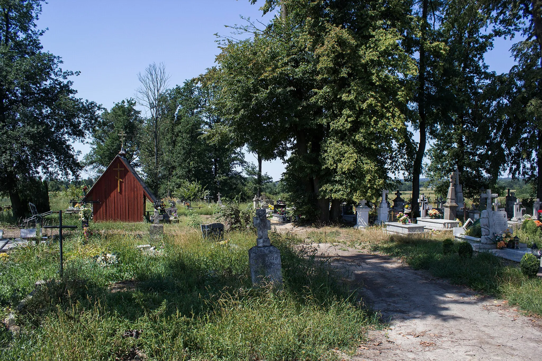 Photo showing: Czynny cmentarz prawosławny w Księżpolu.