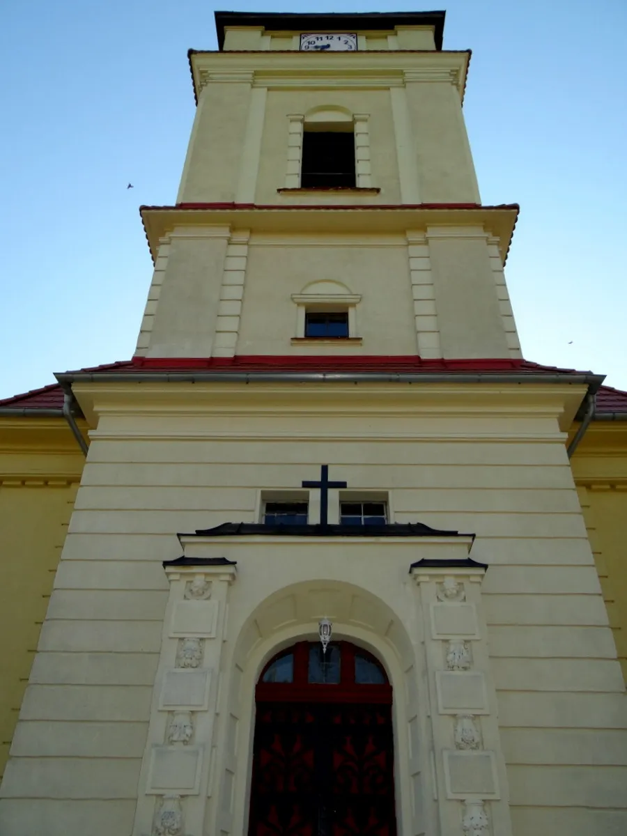 Photo showing: Gądków Wielki. Kościół MB Bolesnej 1911