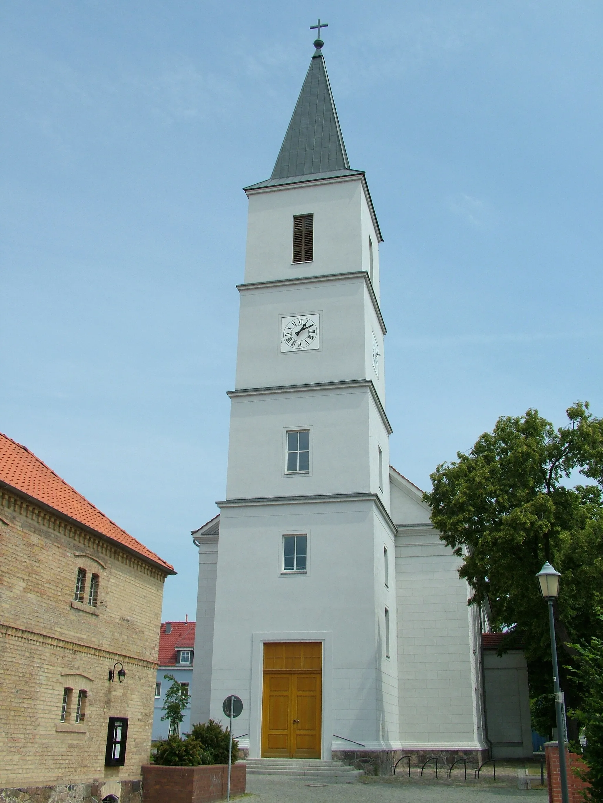 Photo showing: Seelow, Brandenburg, die Kirche in der Ortsmitte