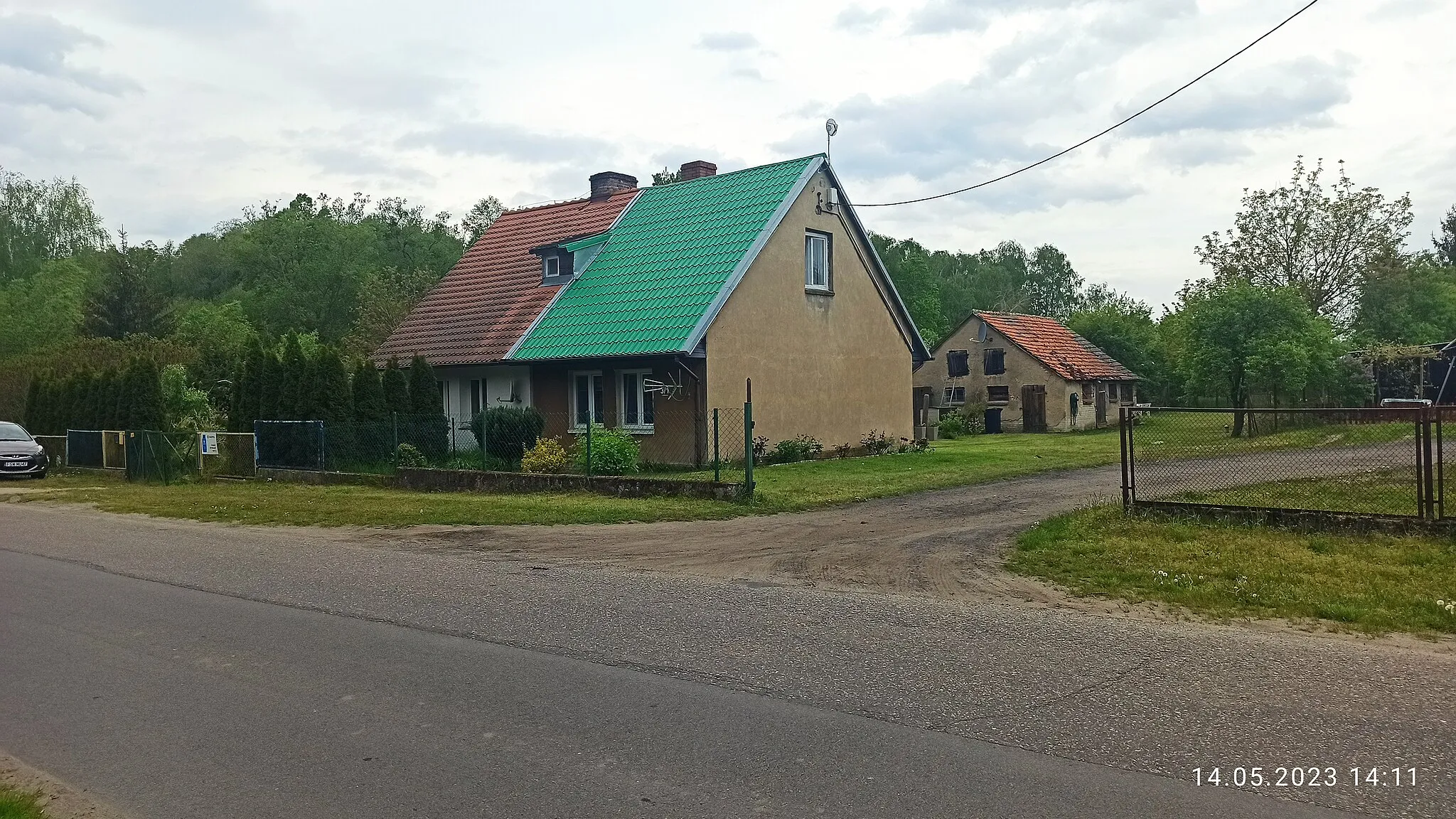 Photo showing: Lubikówko, zabudowa przysiółka
