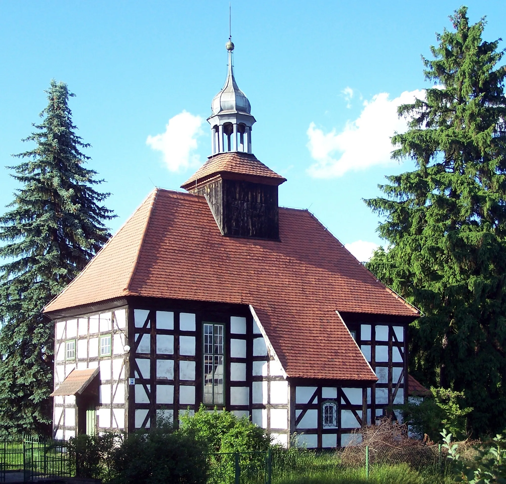 Photo showing: Fachwerkkirche in Pechern, Gemeinde Krauschwitz, Landkreis Görlitz