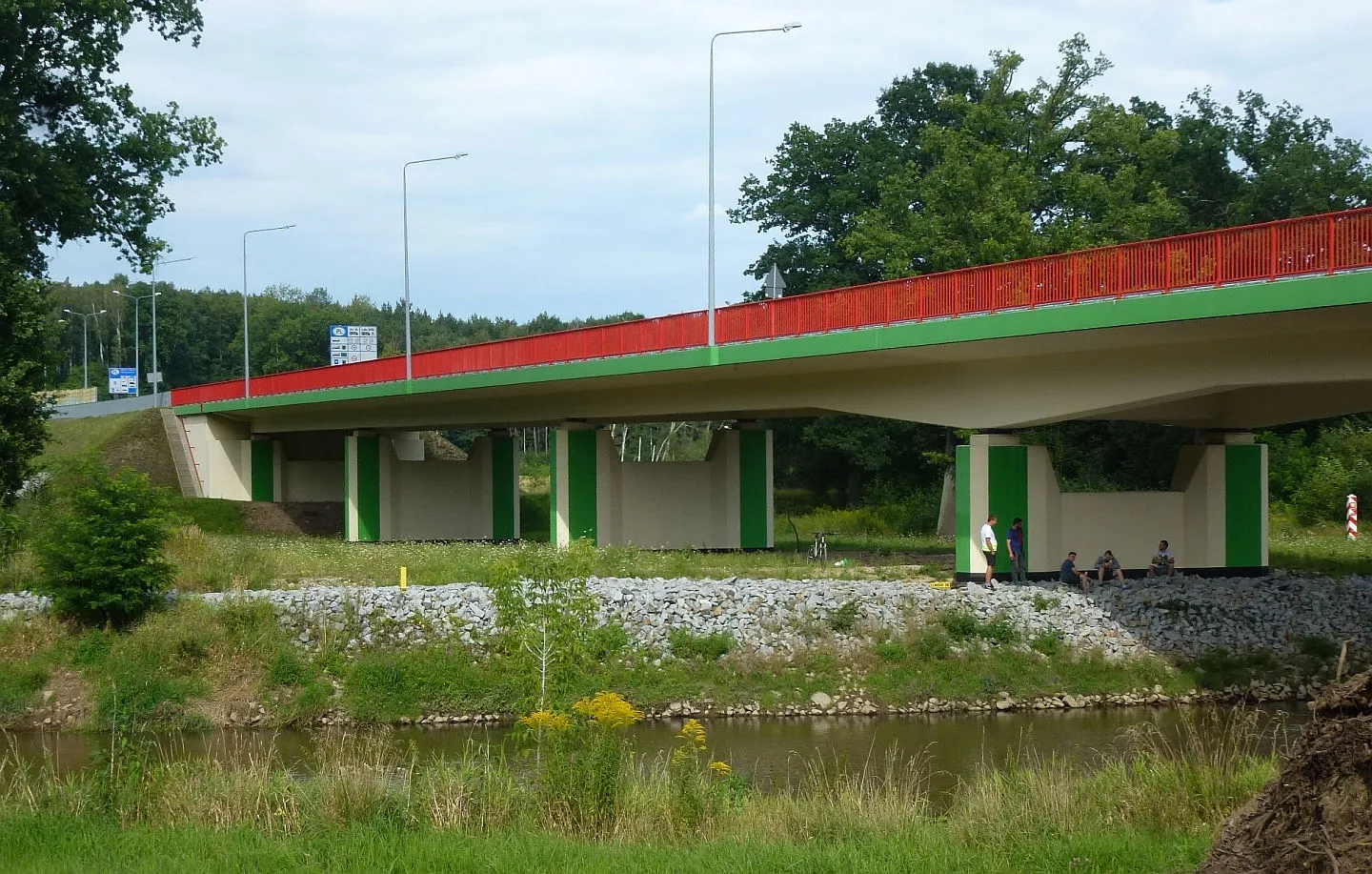 Photo showing: Neißebrücke zwischen Sagar und Łęknica