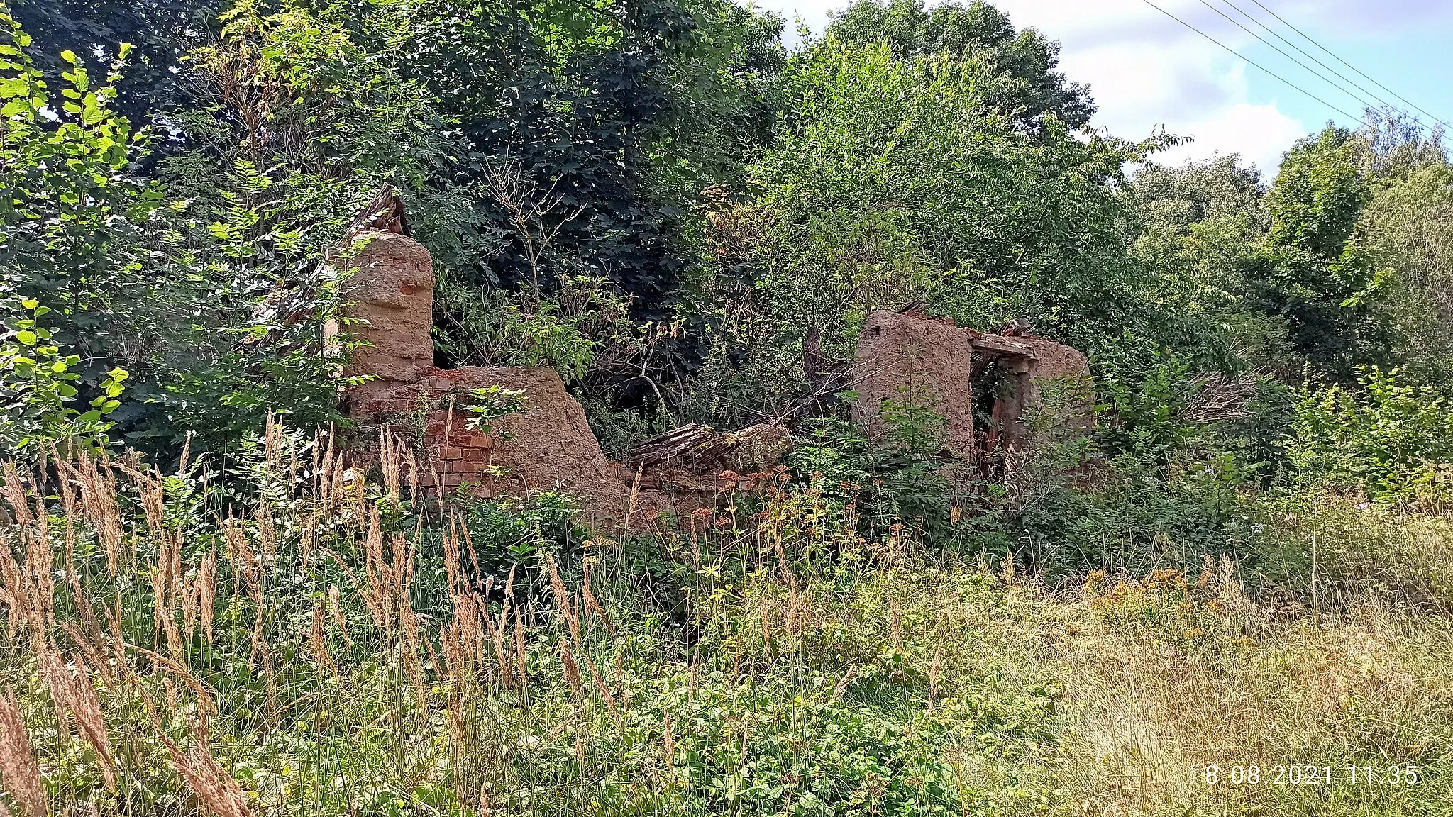 Photo showing: Ruiny budynków, Pniewo (gmina Bledzew)