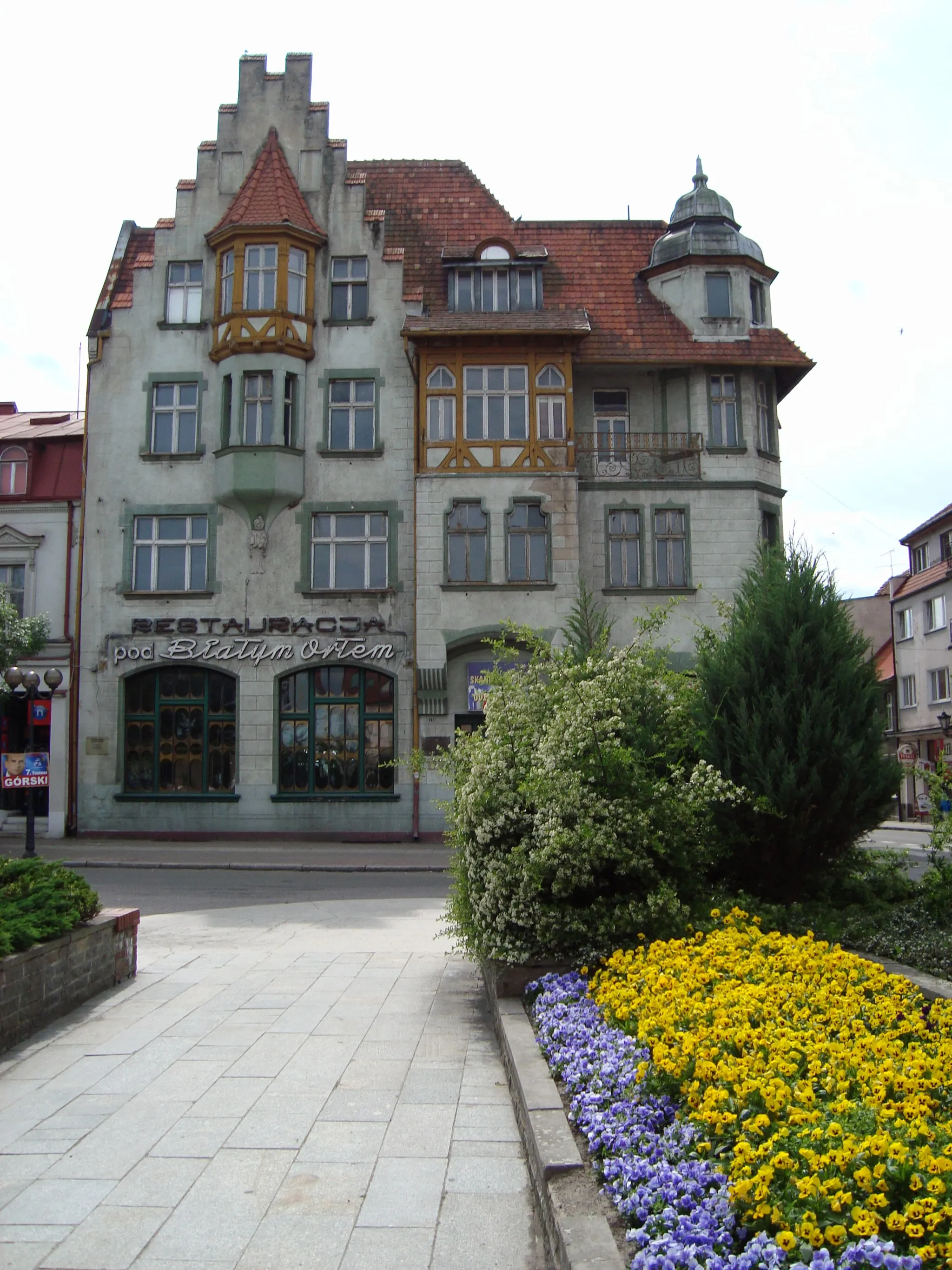 Photo showing: Market place in Międzychód