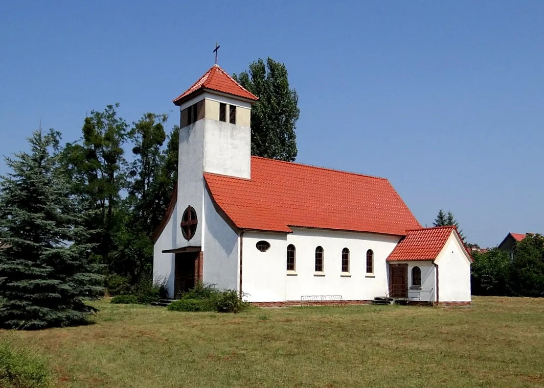 Photo showing: Witnica, Kościół Świętego Krzyża 1930.