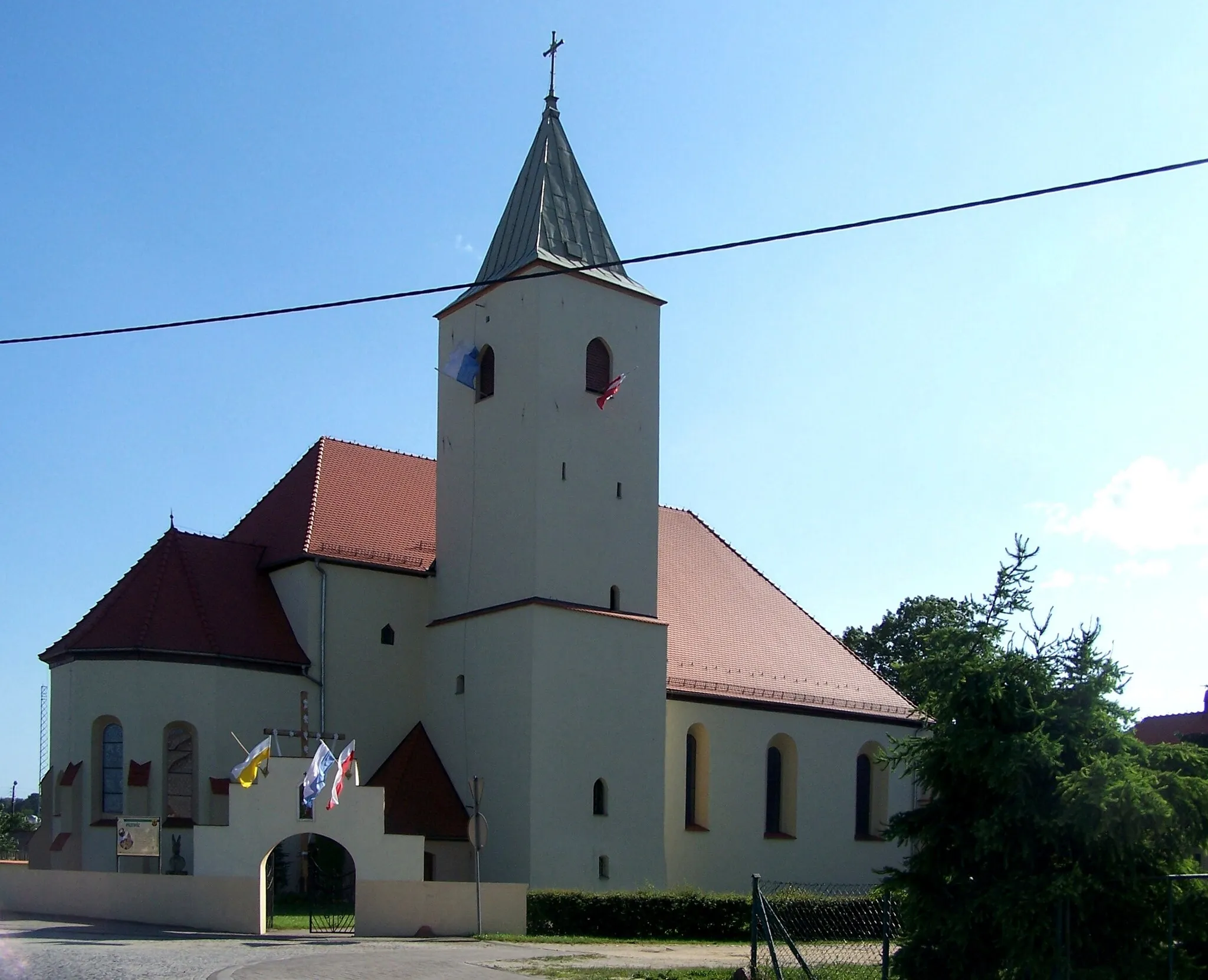 Photo showing: Immaculate Conception church in Przewóz, Poland