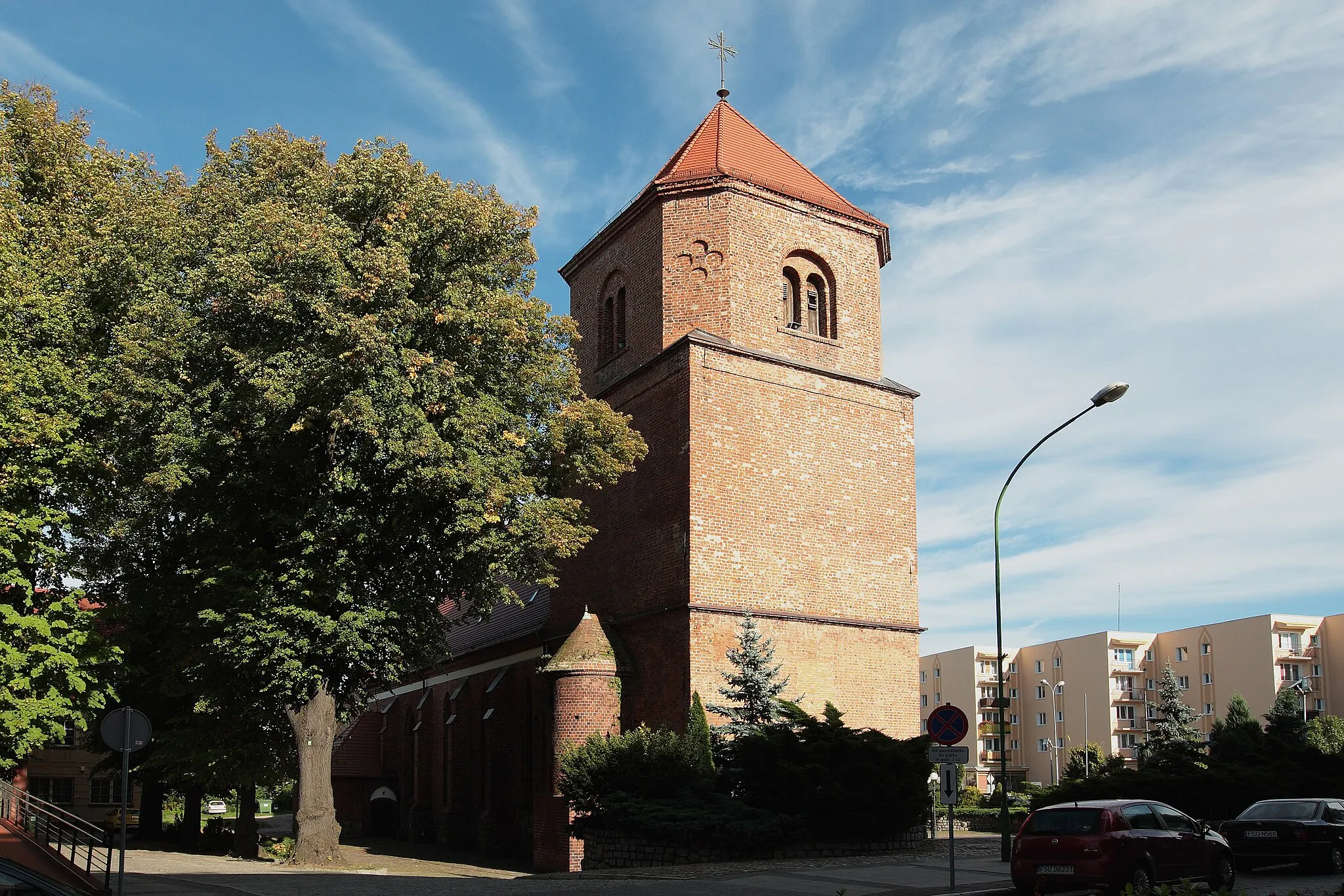 Photo showing: Sulęcin - church, XIII, XIV, 1951