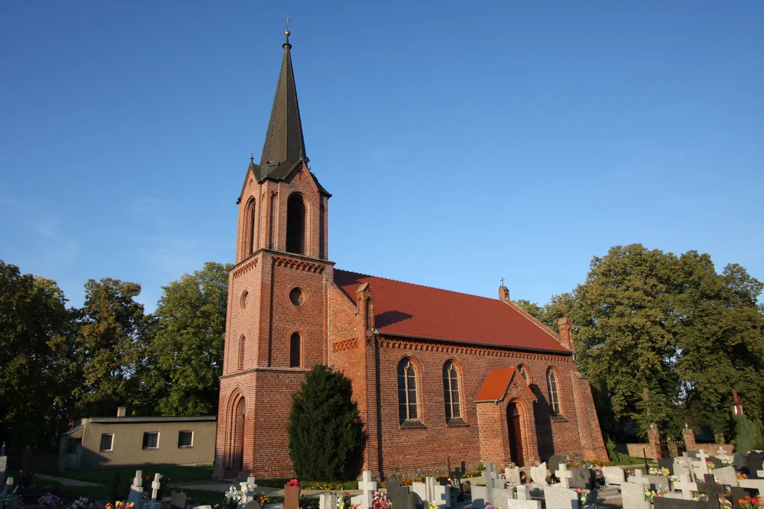 Photo showing: Rusinów, kościół ewangelicki, ob. rzym.-kat. fil. p.w. św. Wawrzyńca, mur., 1860