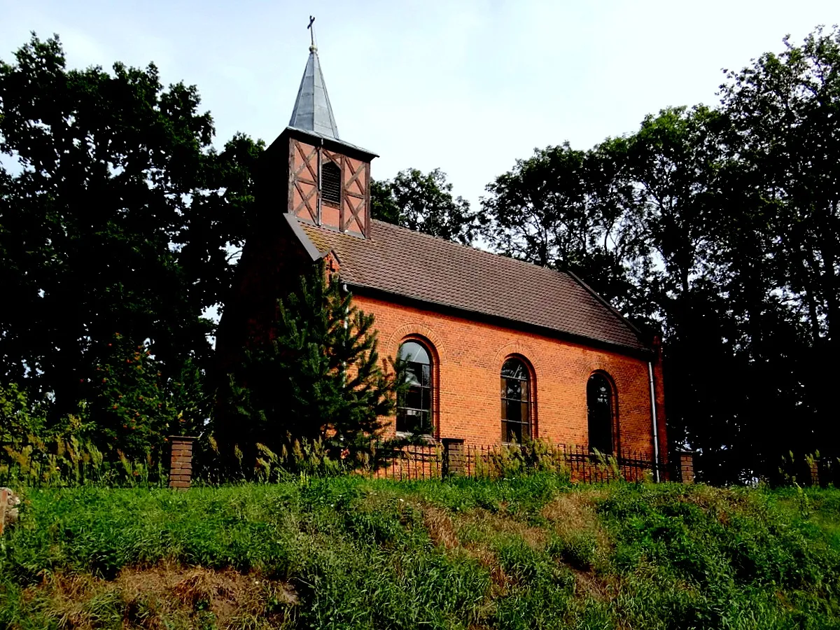 Photo showing: Małuszów. Kościół św. Andrzeja Boboli 1872 r.