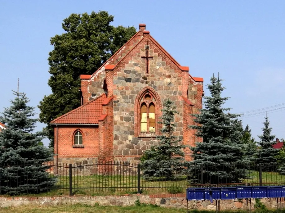 Photo showing: Grochowo. Kościół Podwyższenia Krzyża Świętego 1888.