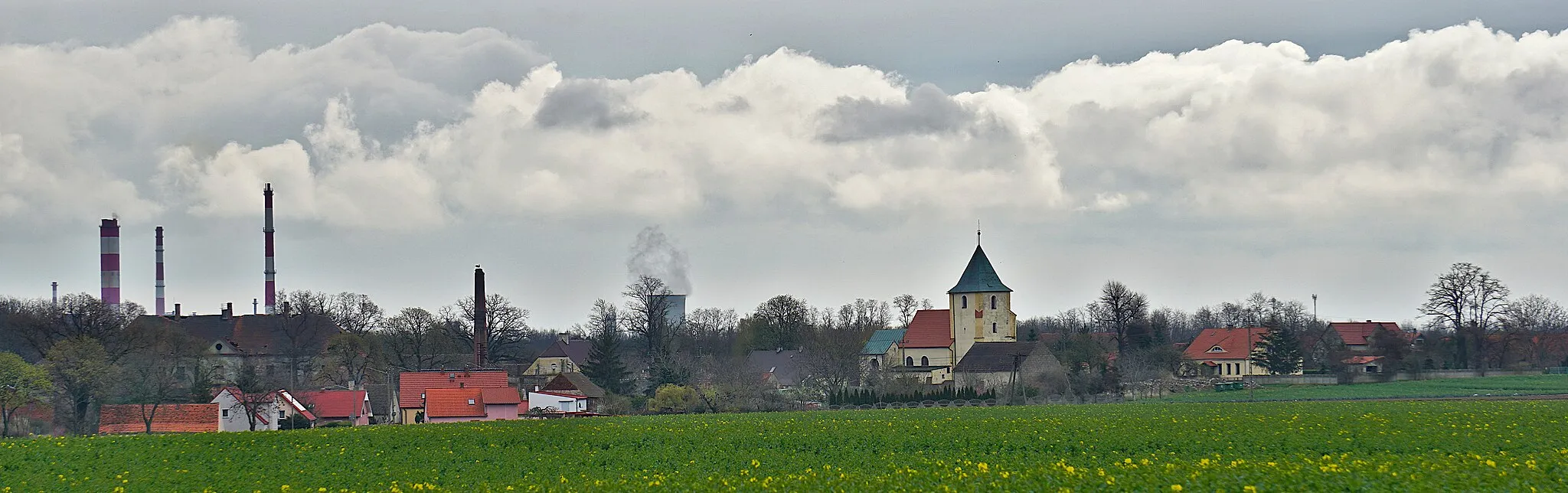 Photo showing: Blick auf Brzeg Głogowski (ehem. Brieg bei Glogau).