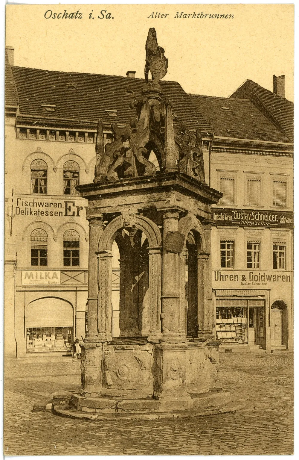 Photo showing: Oschatz; Alter Marktbrunnen