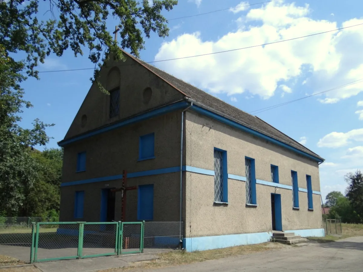Photo showing: Krasnołęg. Kościół św. Kazimierza 1802-05 odbudowany 1970-71 po pożarze