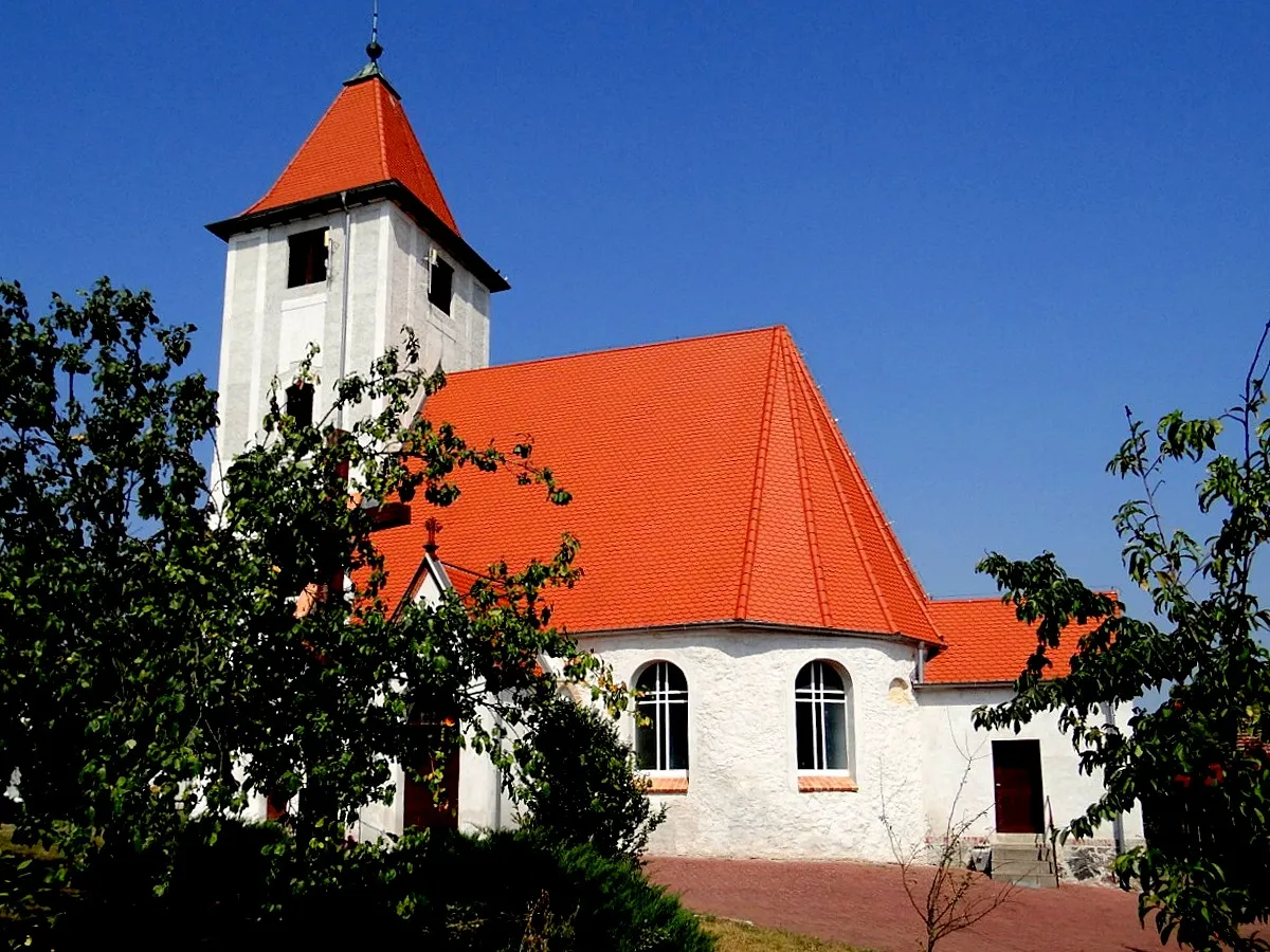 Photo showing: Laski Lubuskie. Kościół Narodzenia NMP XV w.