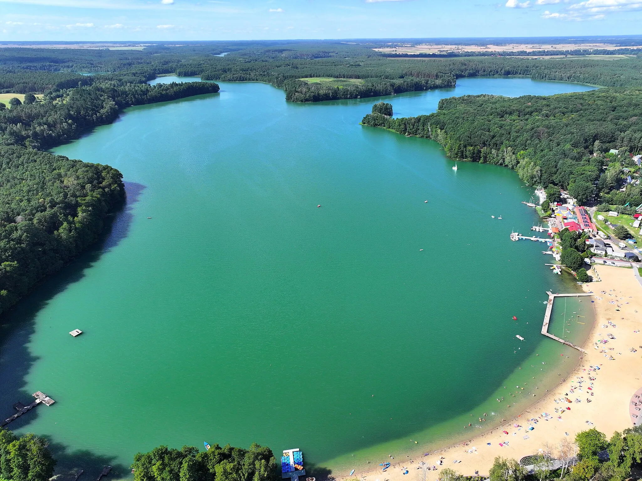 Photo showing: Jezioro Lipie widziane z powietrza
