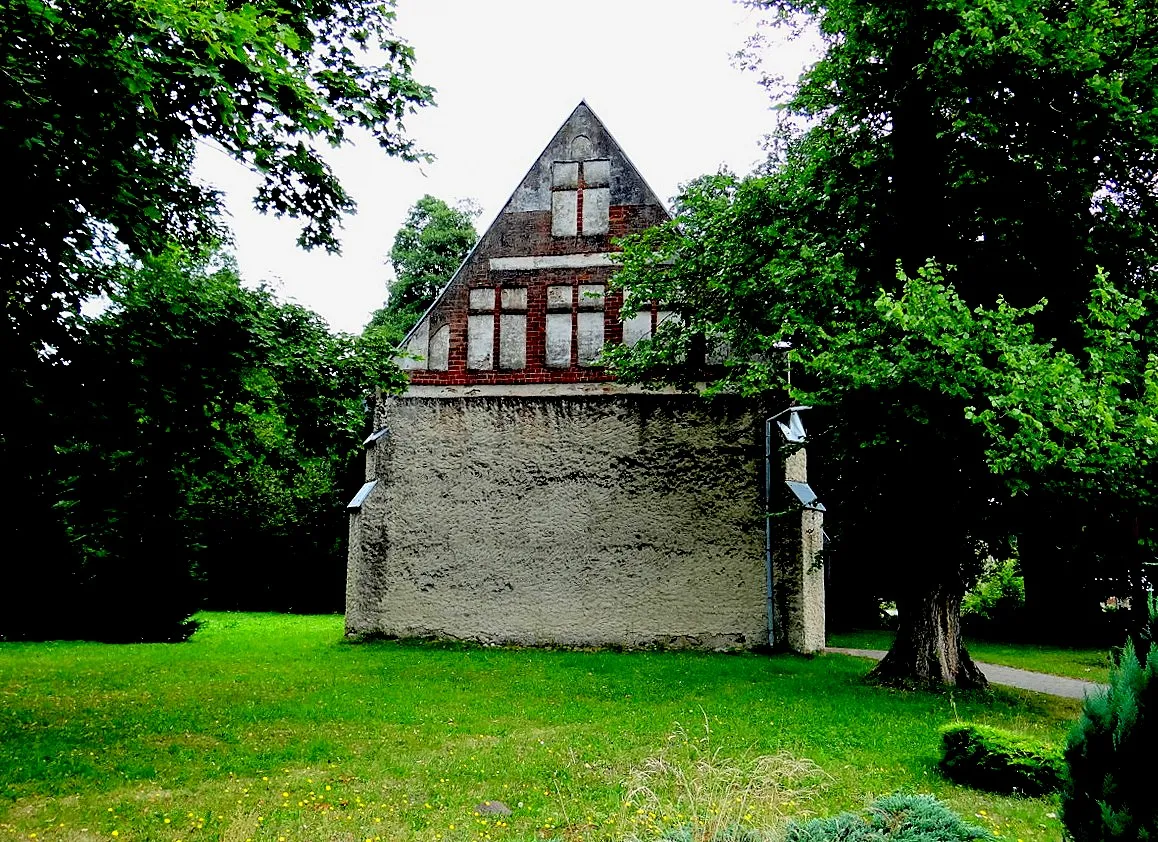 Photo showing: Bobrówko. Kościół Podwyższenia Krzyża Świętego XV w.