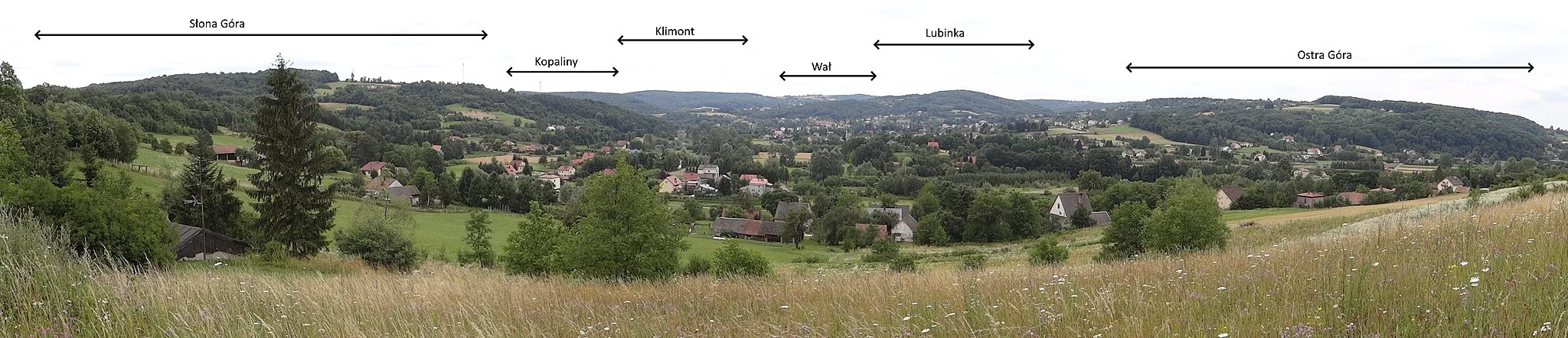 Photo showing: Panorama widokowa miejscowości Woźniczna
