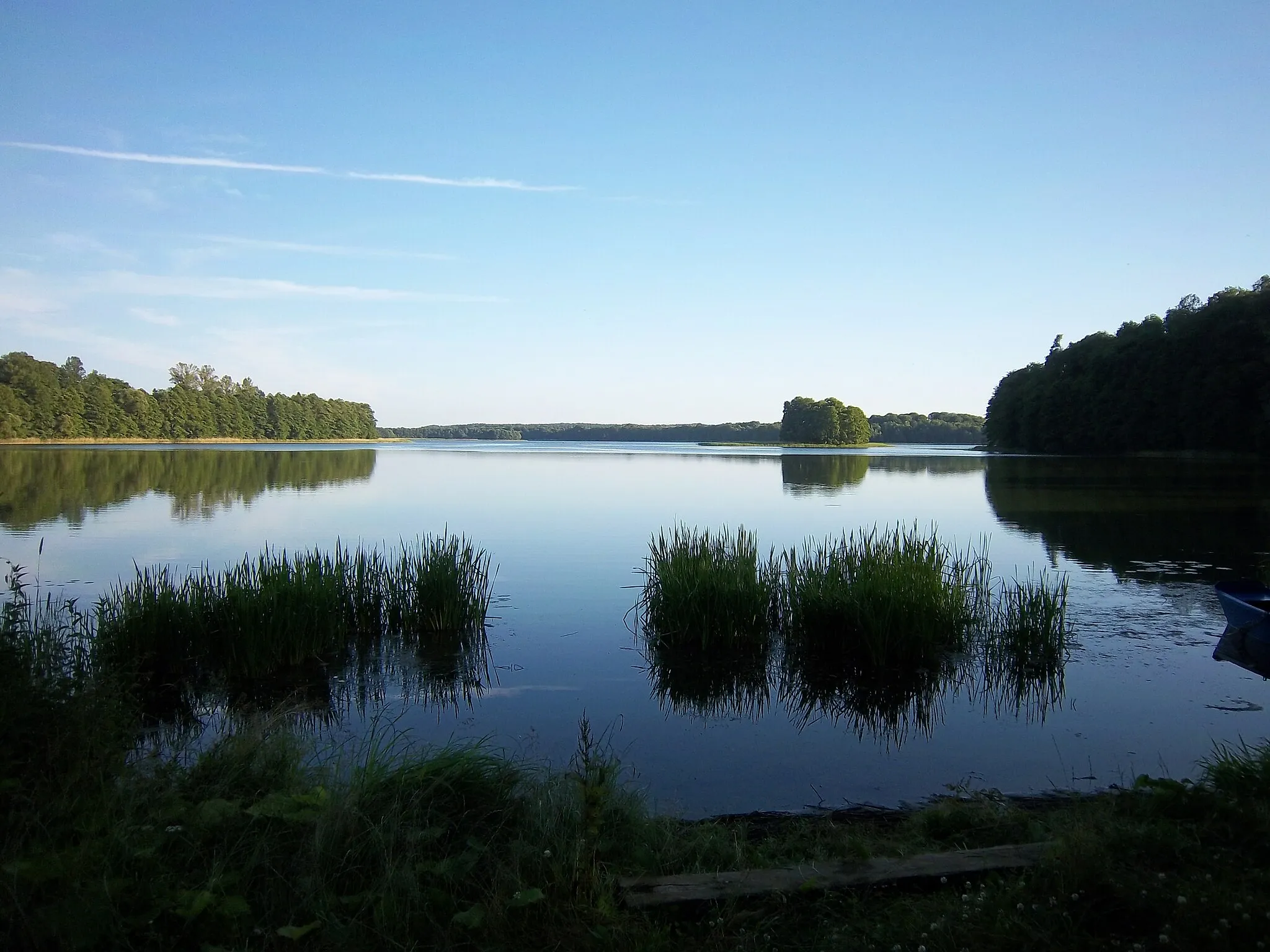 Photo showing: Kozia Góra - widok na jedną z wysp na jeziorze Marąg