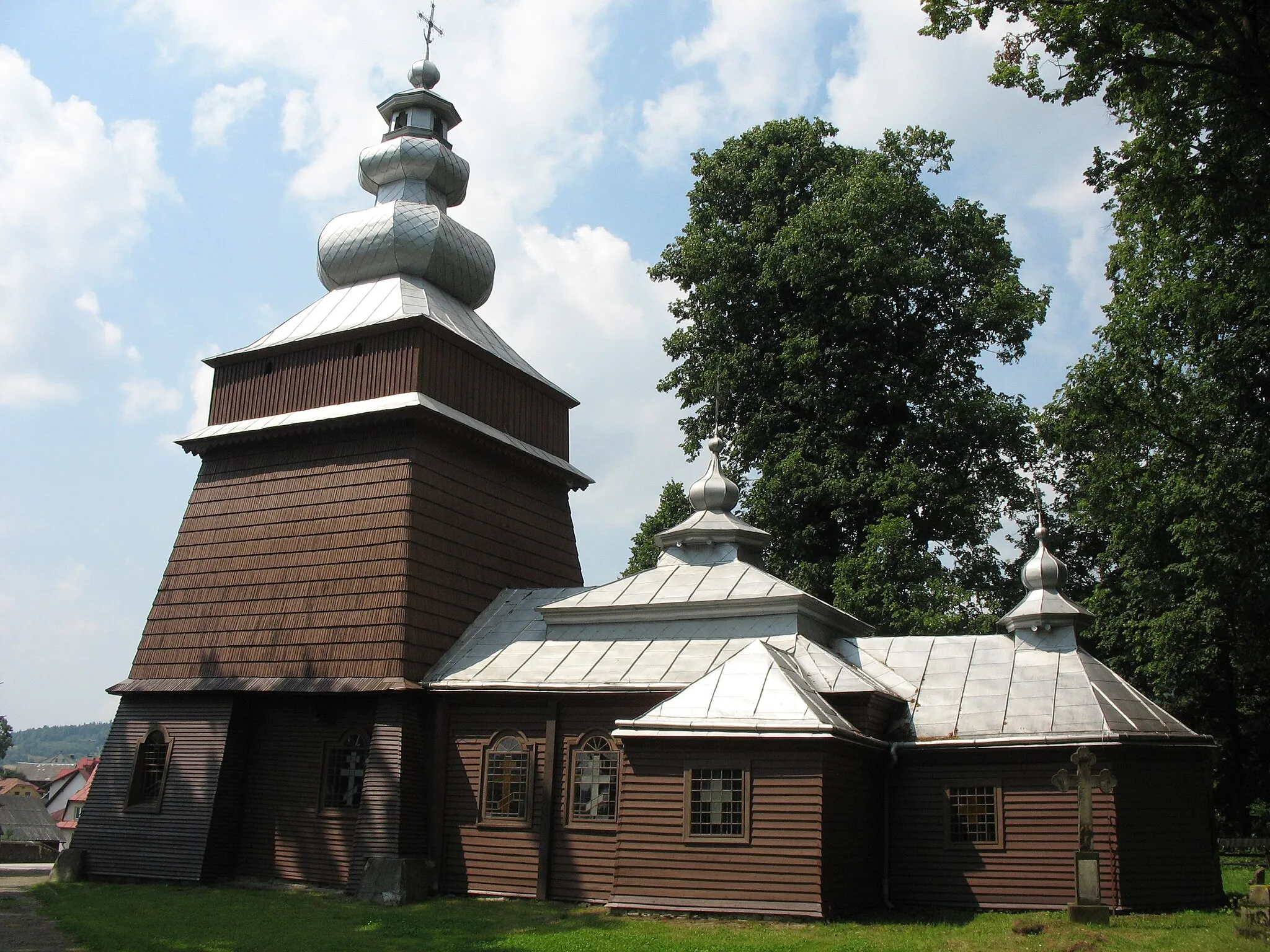 Photo showing: Dawna cerkiew greckokatolicka w Tyliczu (obecnie kościół rzymskokatolicki)