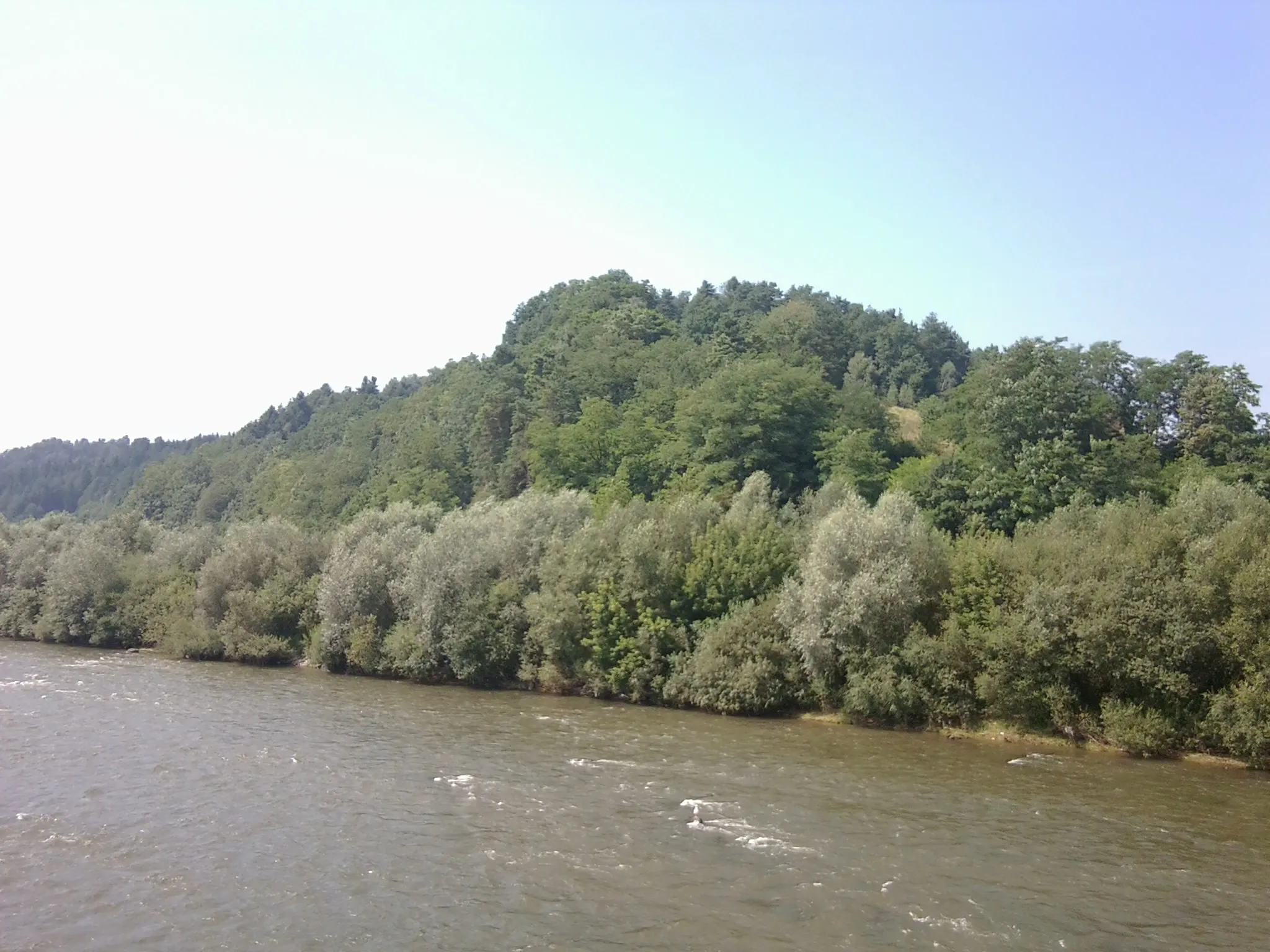 Photo showing: Wzgórze grodowe w Naszacowicach