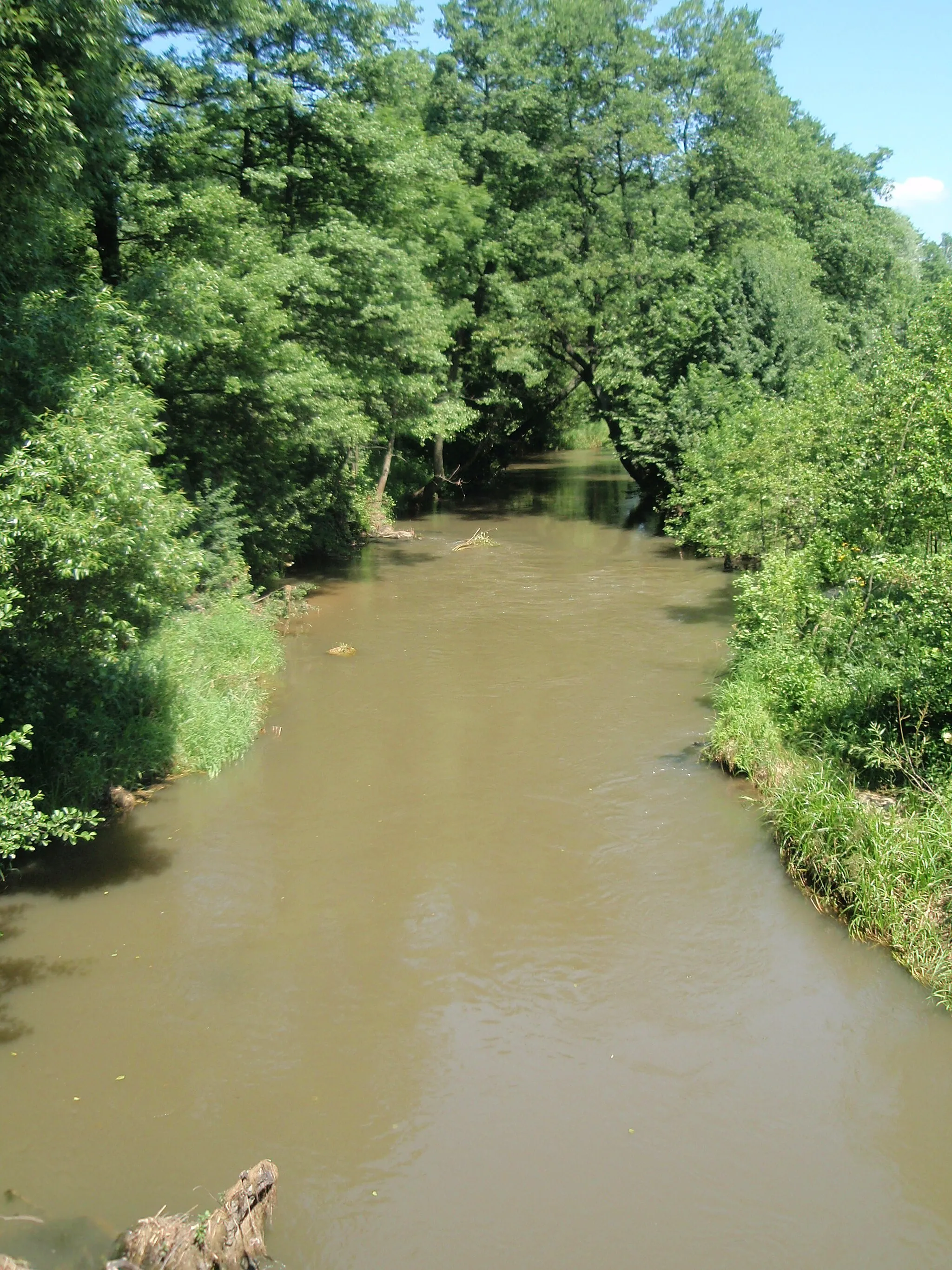 Photo showing: Biała Przemsza w Sławkowie (woj. śląskie)