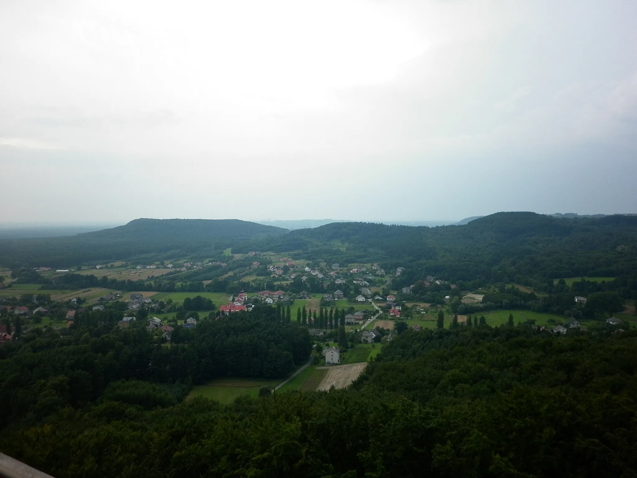 Photo showing: Widok na Zagórze z "gorów"