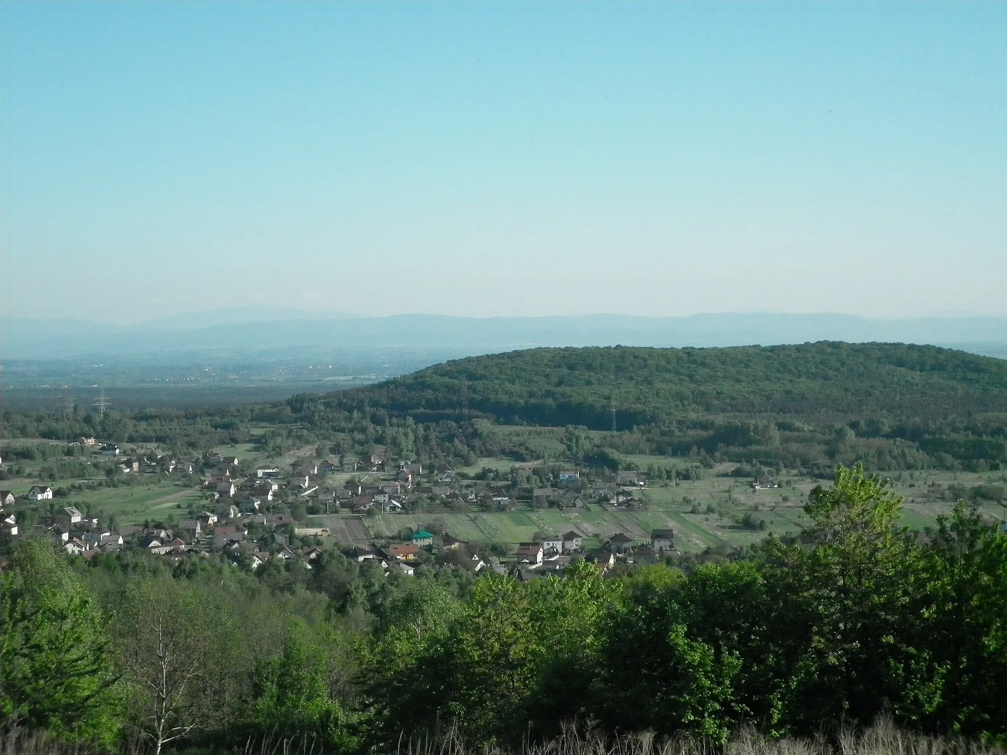 Photo showing: Widok na Zagórze z "gorów"