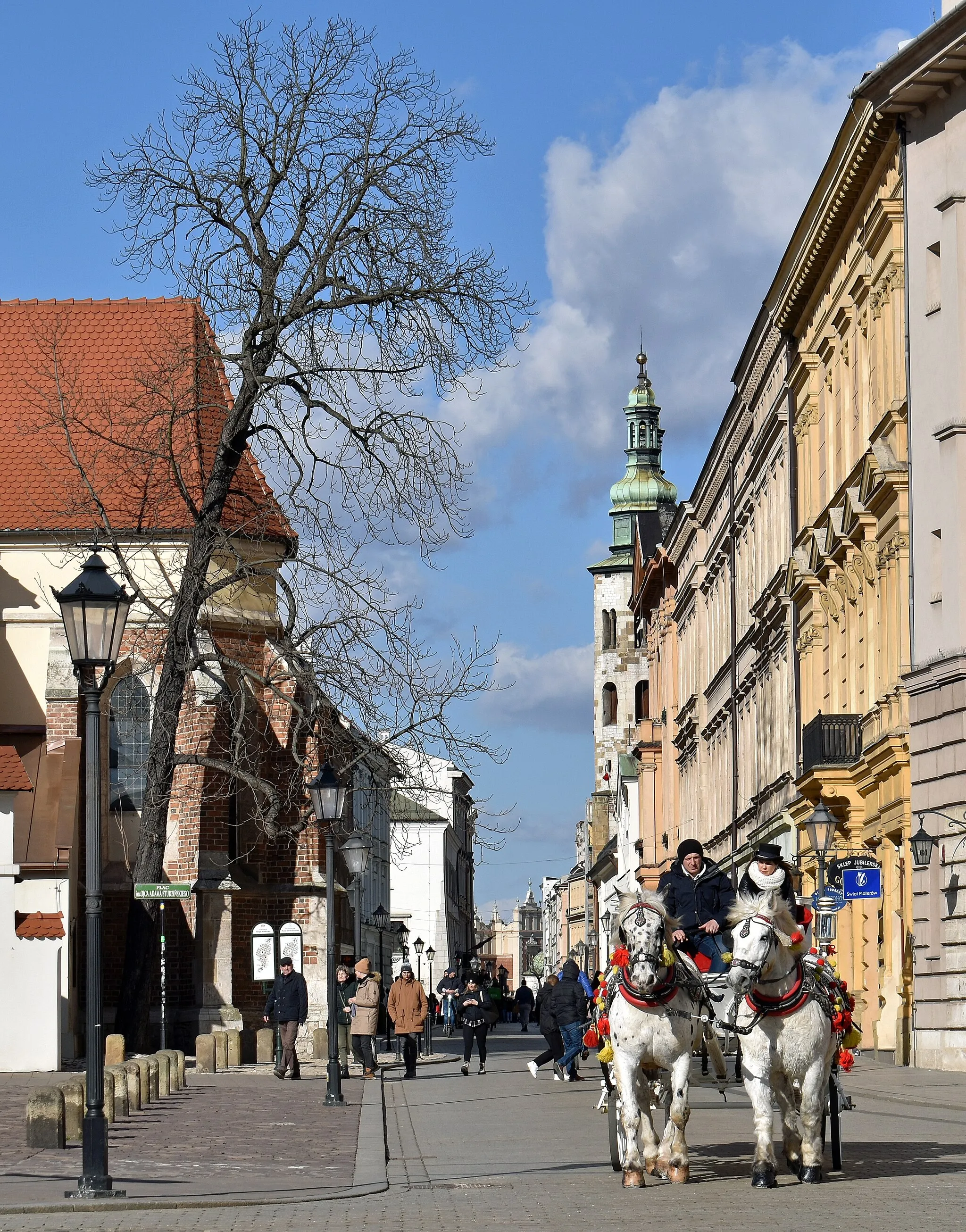 Photo showing: Grodzka street, view from S, Old Town, Kraków, Poland