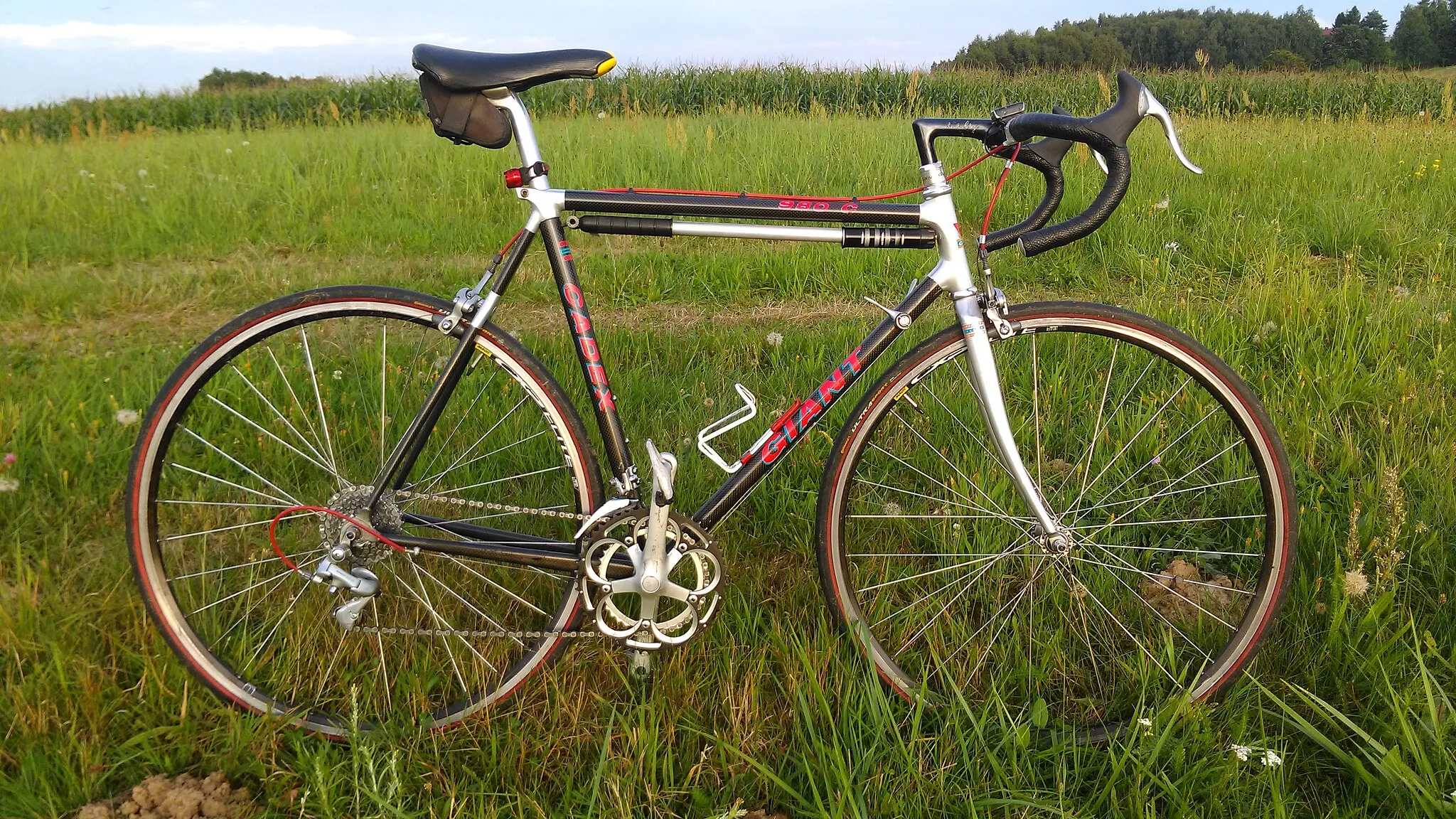 Photo showing: Giant Cadex 980C first volume production carbon fibre road bicycle