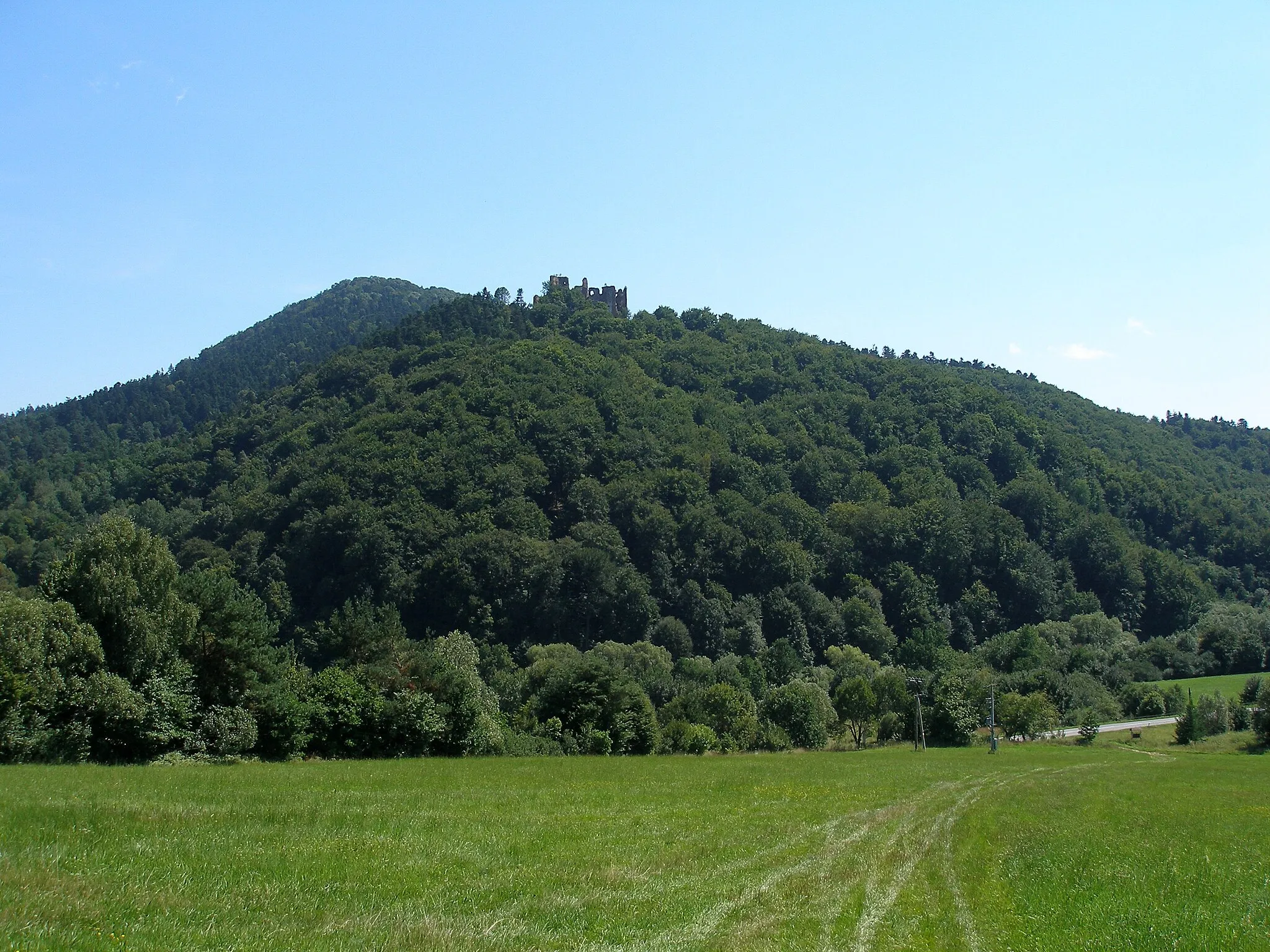 Photo showing: Hrad Zborov okres Bardejov. Región Šariš.