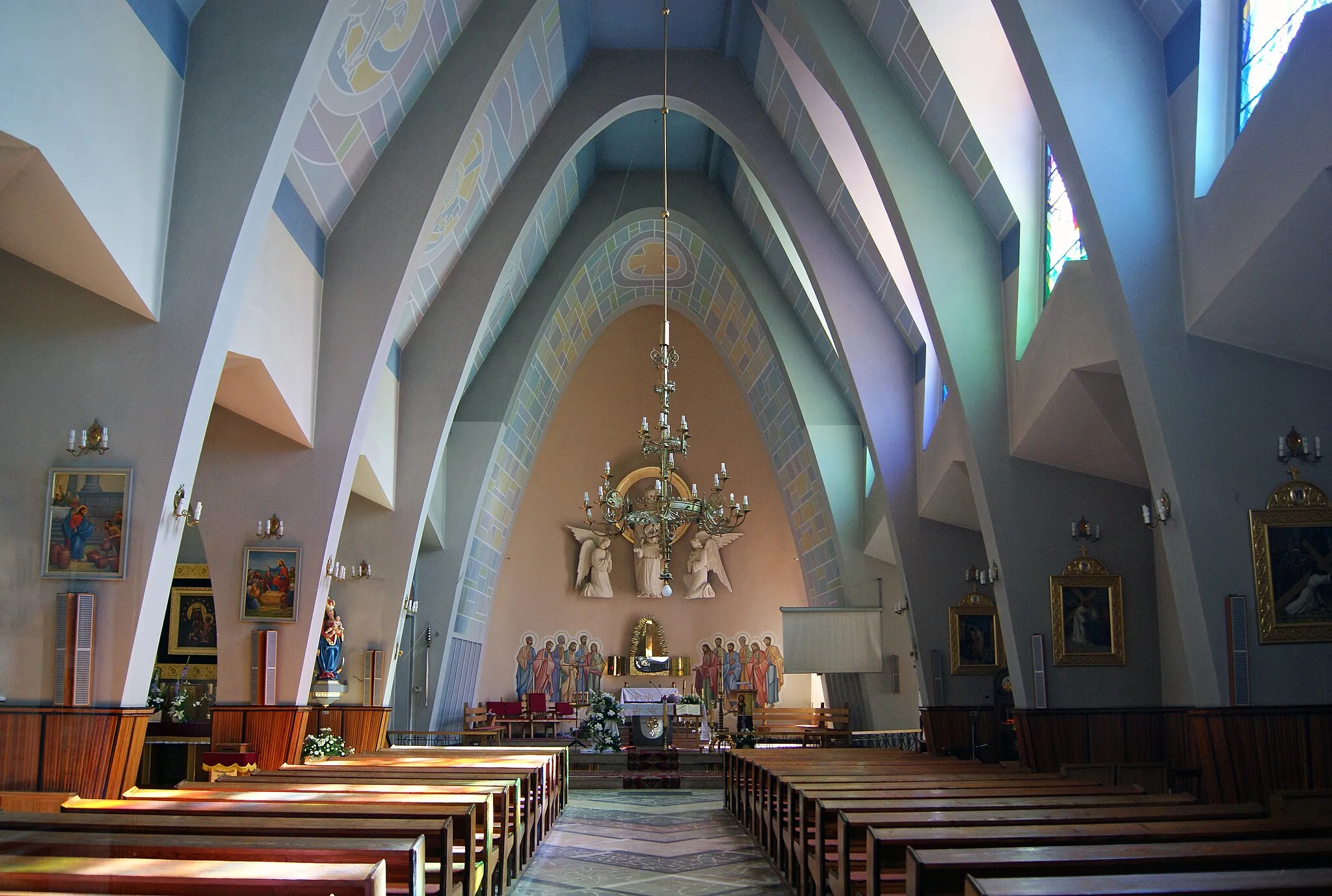 Photo showing: Church of St. Joseph the Worker (interior), Kłaj village, Wieliczka County, Lesser Poland Voivodeship, Poland