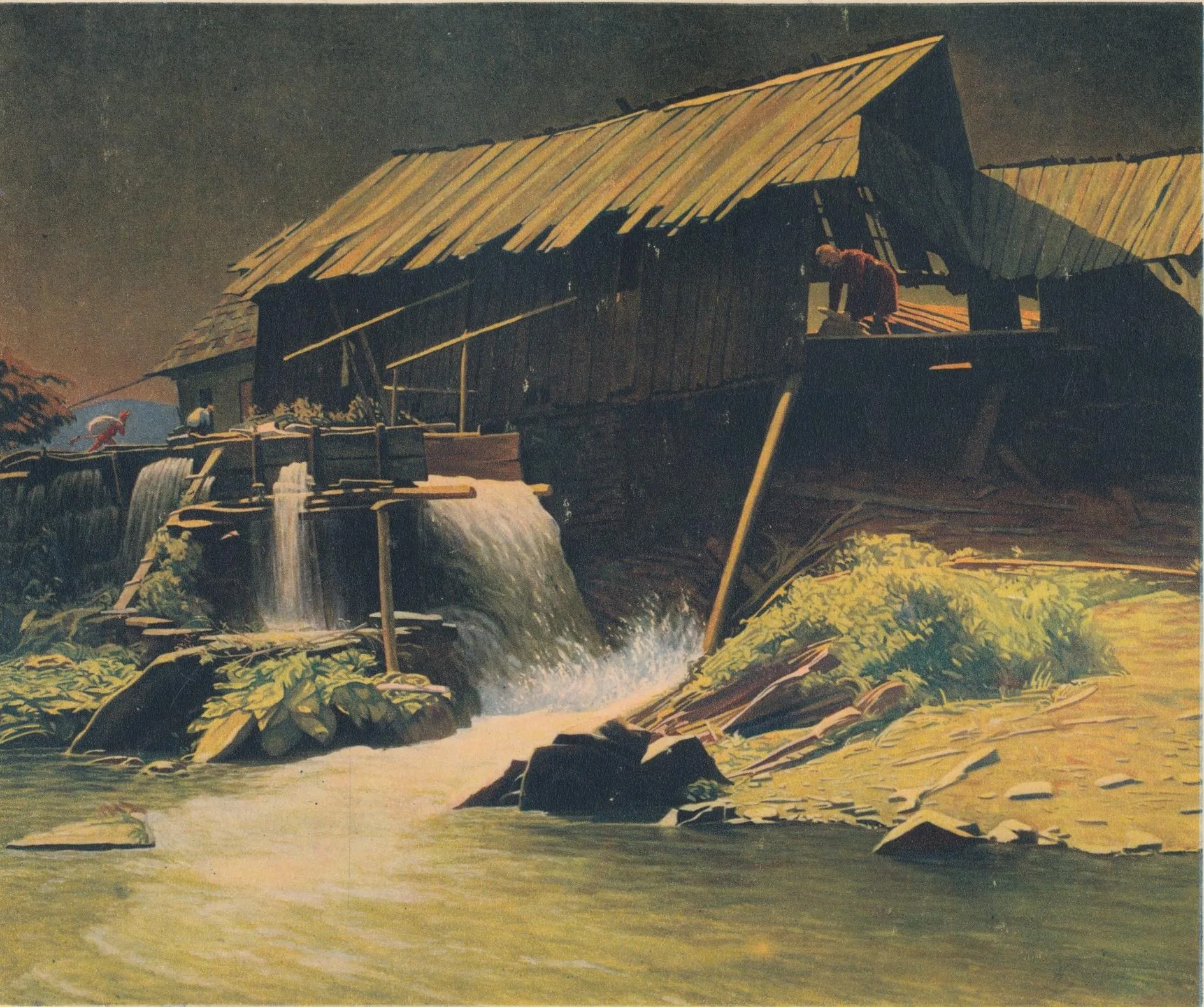 Photo showing: This is my own accurate copy of Henryk Grombecki (1883-1933) Devil's Mill, painting of 1925. Source: Maciej Maslowski: Henryk Grombecki 1883-1933. Studjum monograficzne. Warszawa, 1936, picture No. XXII