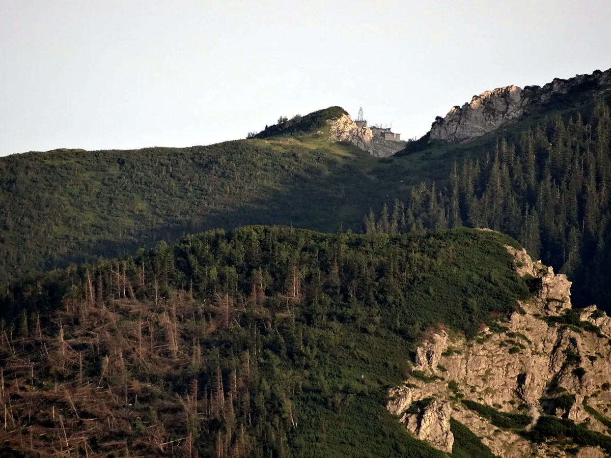 Photo showing: Kościelisko ul. Nędzy-Kubińca 46A. Widok z balkonu. Kasprowy Wierch