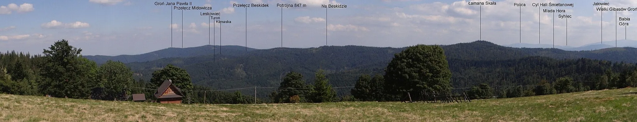 Photo showing: Pasnorama widokowa z Potrójnej