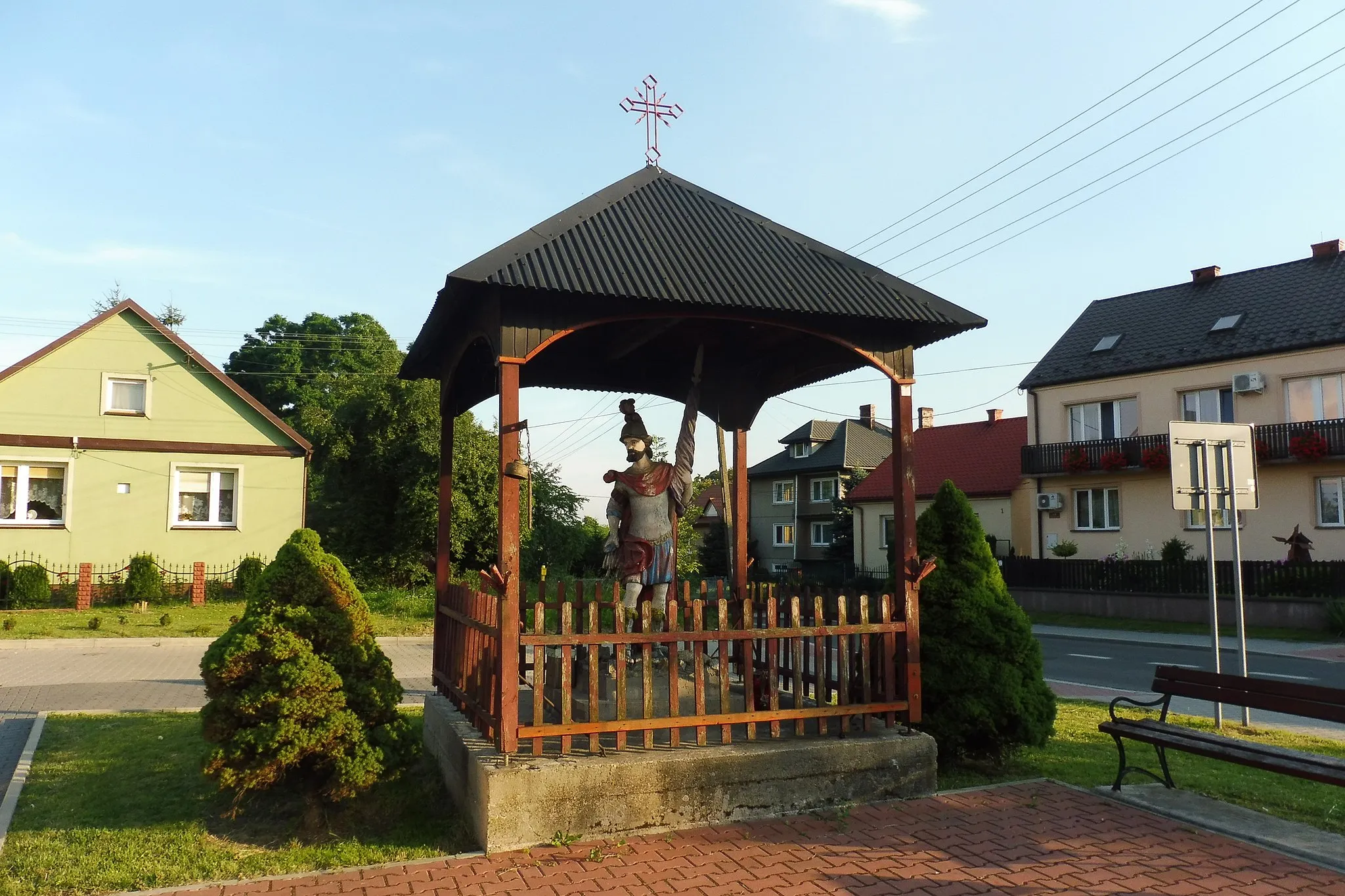 Photo showing: Nowe Brzesko - kapliczka św. Floriana