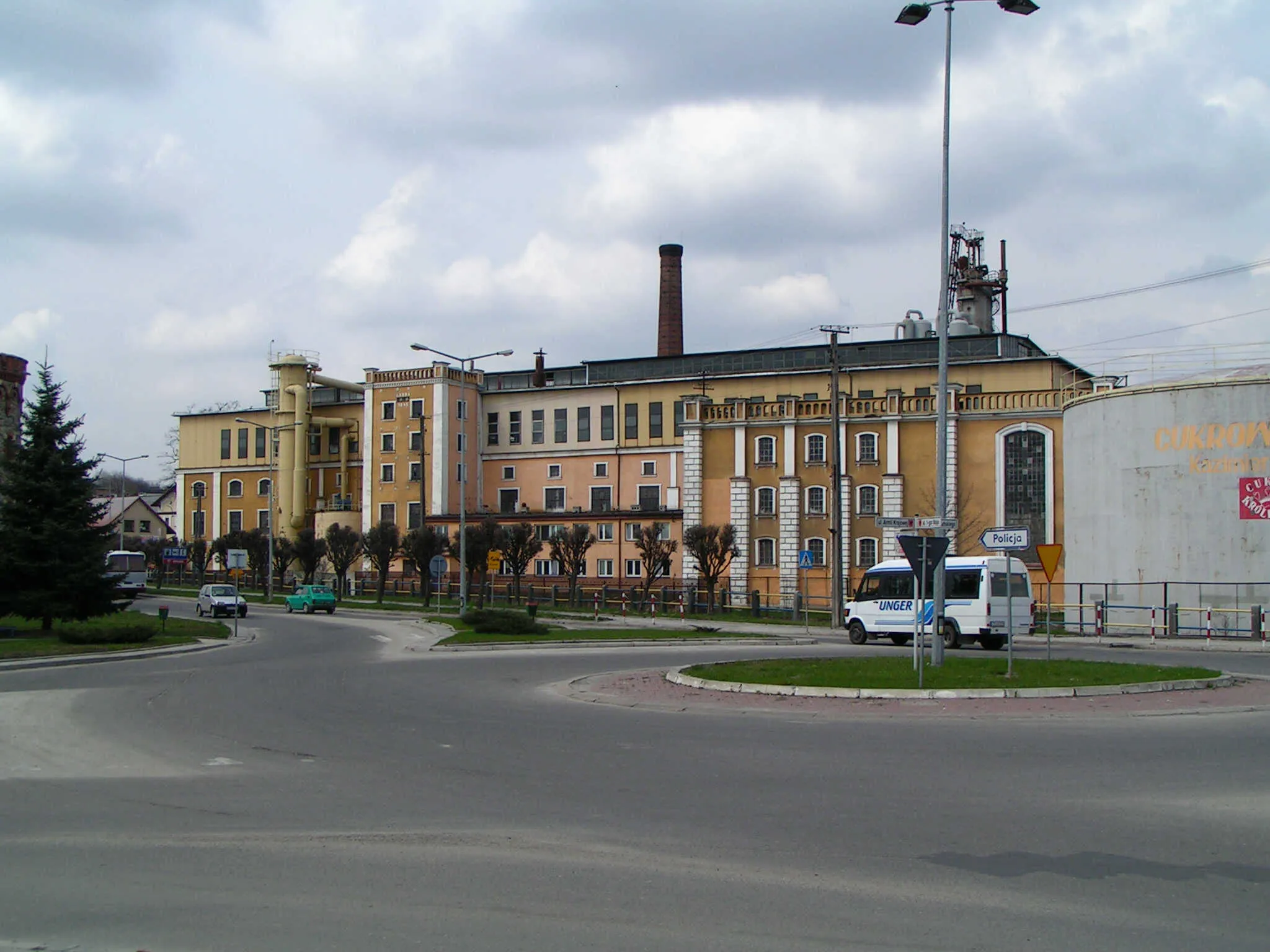 Photo showing: The main building of sugar factory Lubna in Kazimierza Wielka