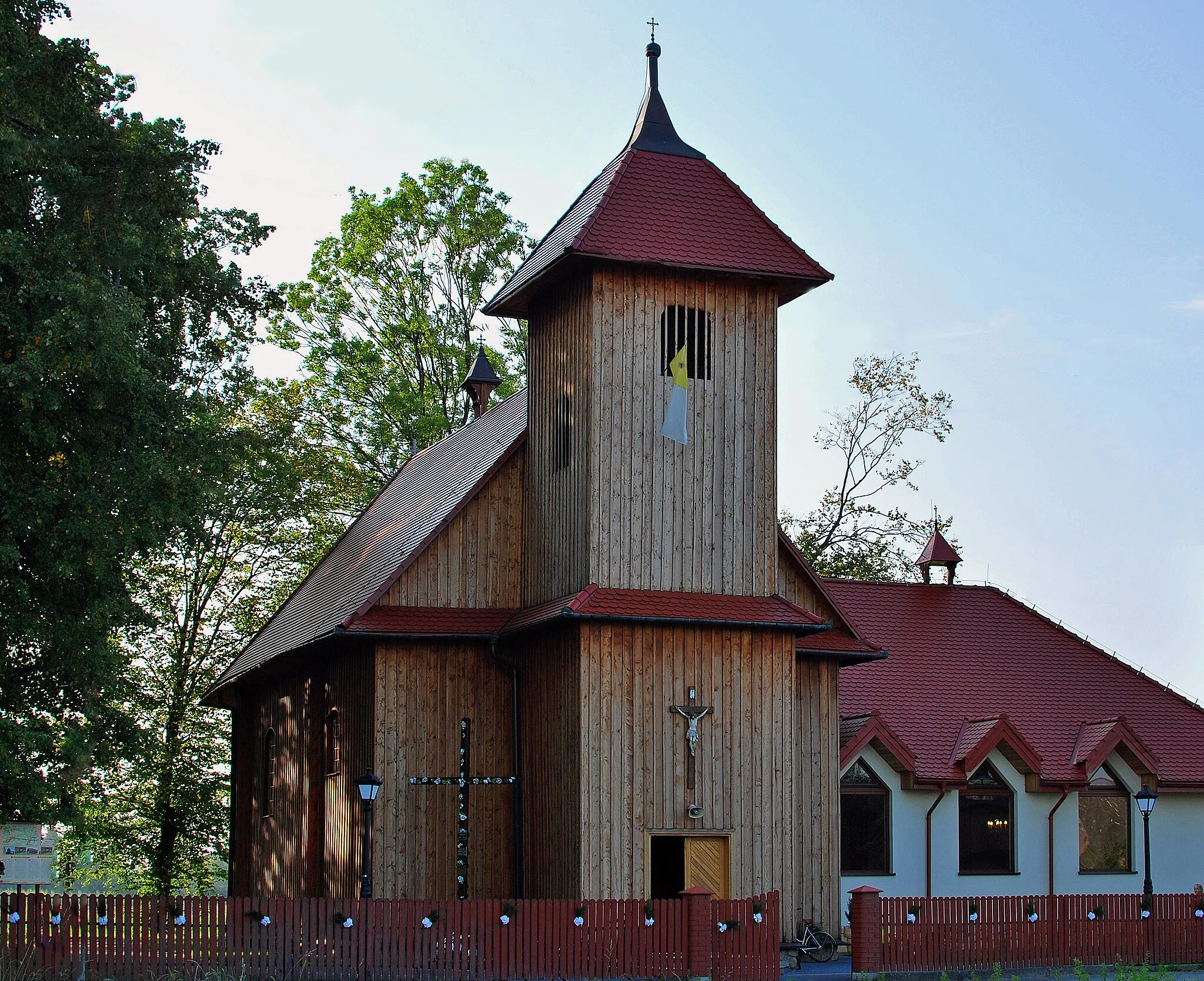 Photo showing: Church of St. Andrew Bobola (former evangelical church), Gawłów village, Bochnia county, Lesser Poland Voivodeship, Poland