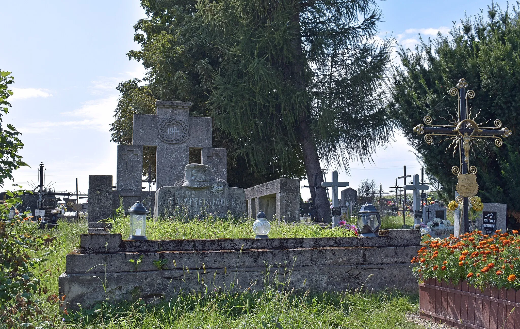 Photo showing: WWI, Military cemetery No. 396 Czulice, Czulice village, Kraków county, Lesser Poland Voivodeship, Poland