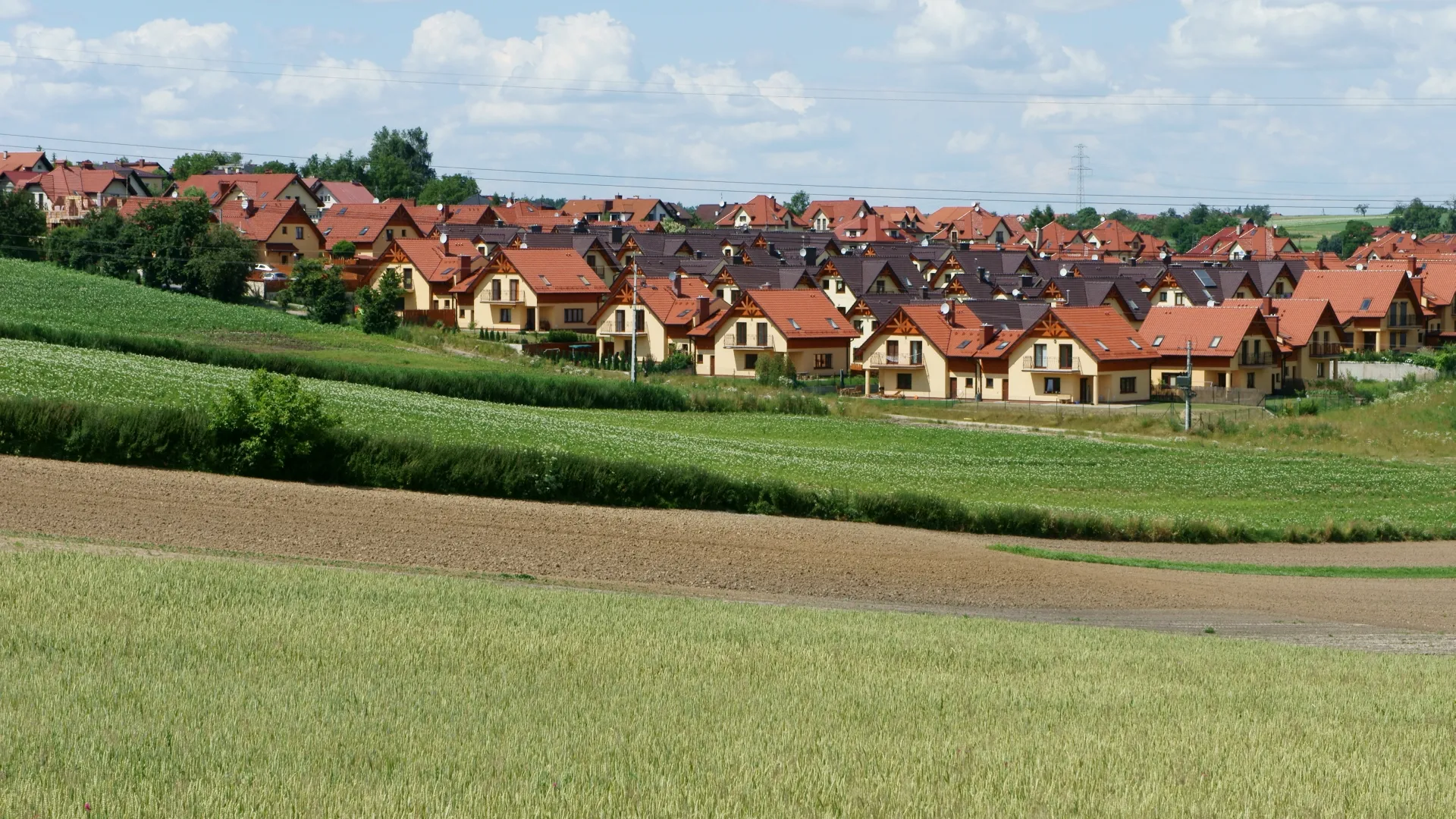 Photo showing: Węgrzce, Zielonki community, Słoneczne Błonia estate
